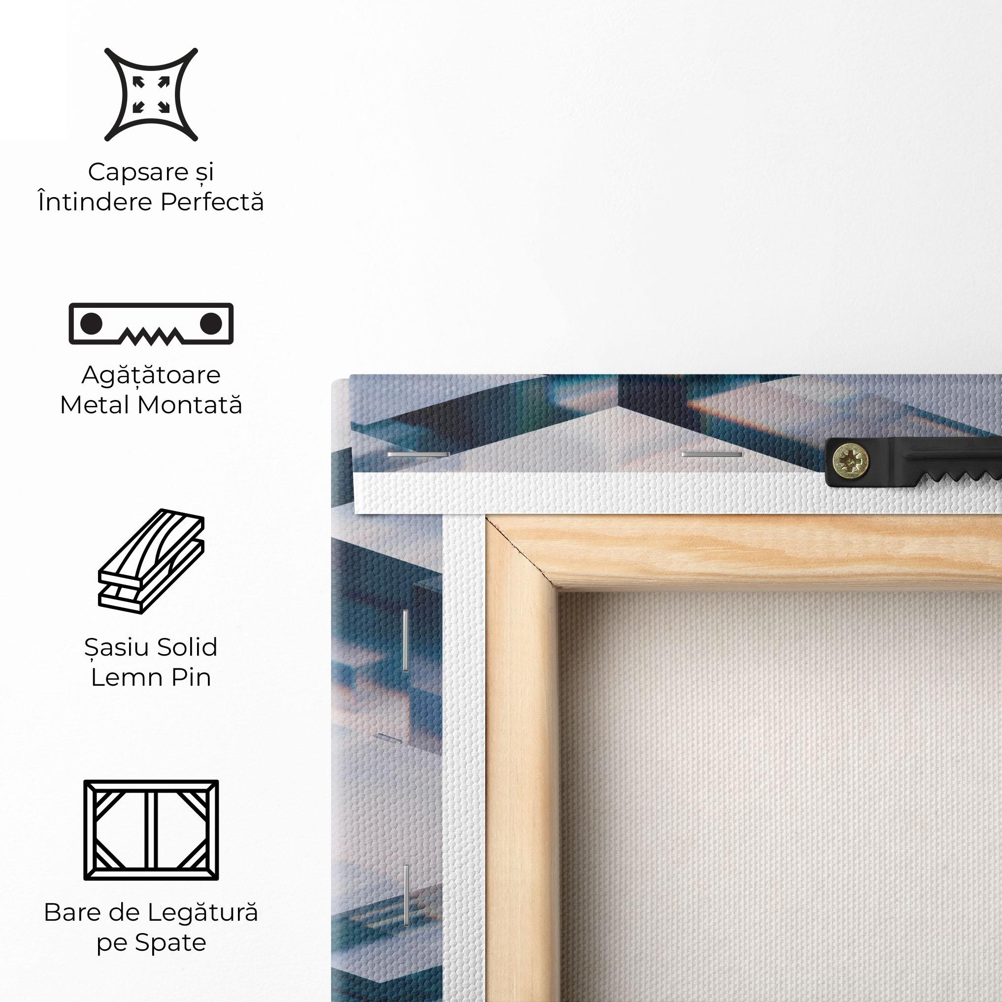 Tablou Canvas Square Glass mockup 5
