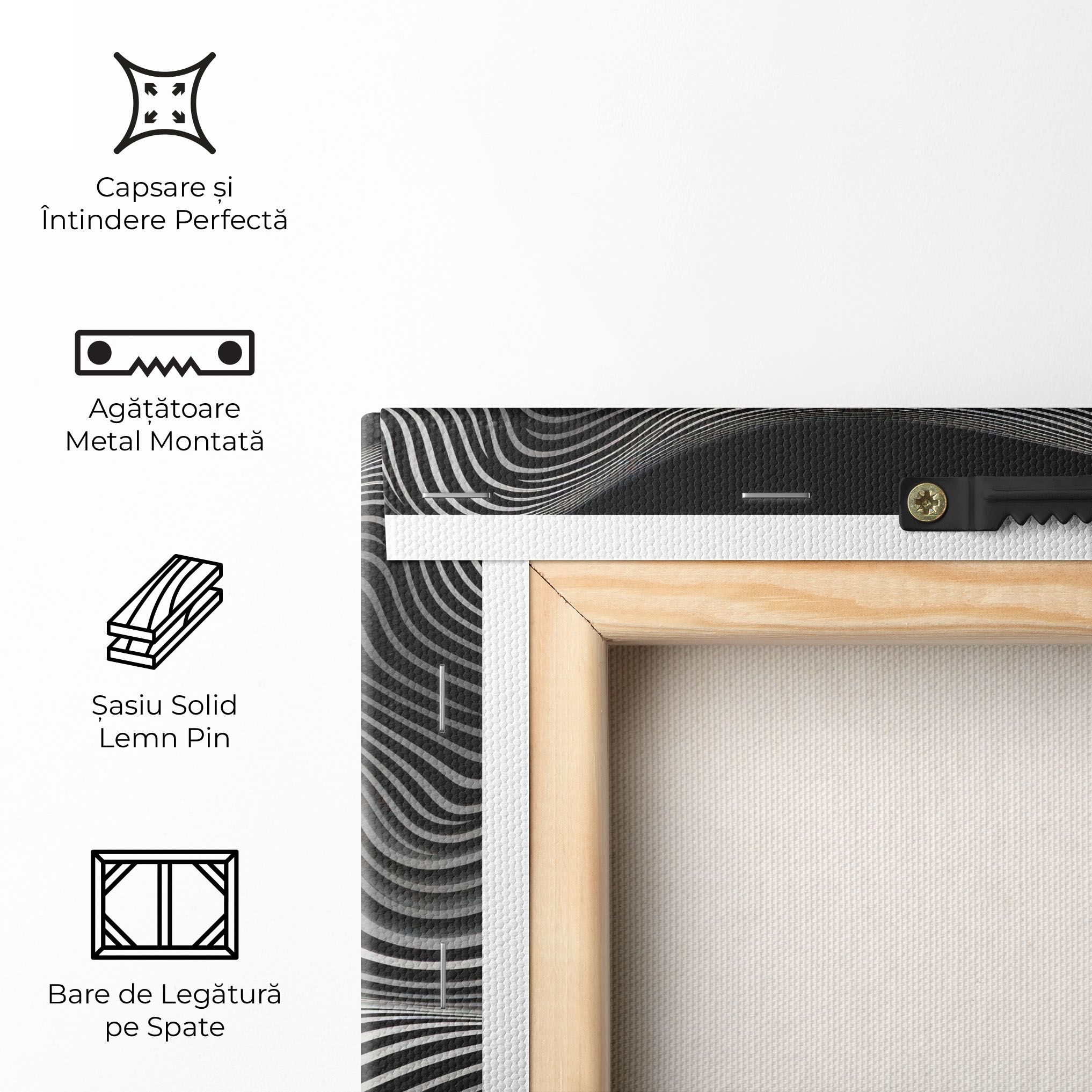 White Black Lines Wave mockup 5