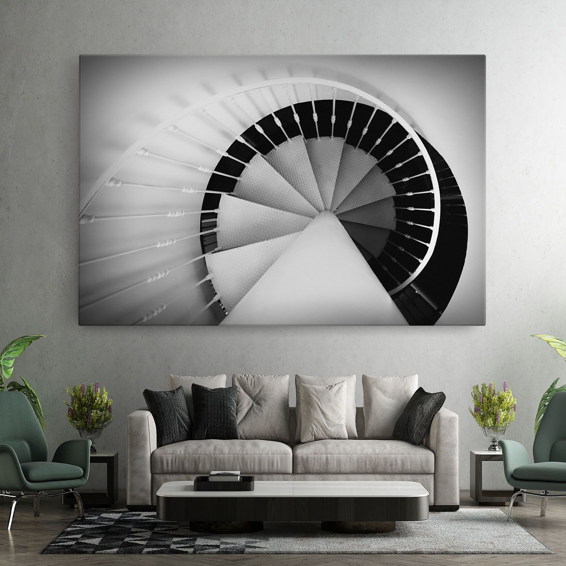 Black Circle Stairs mockup 7