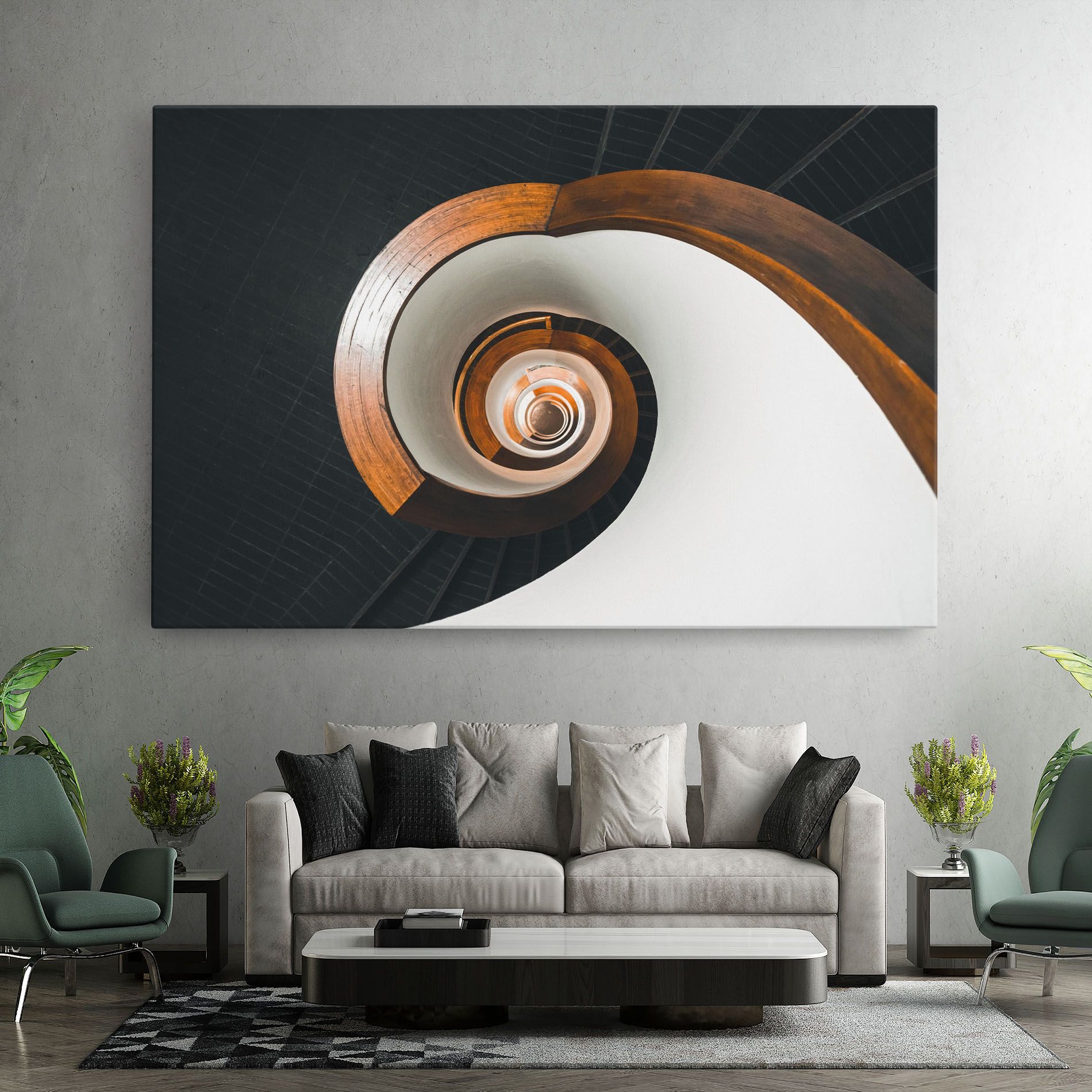 Black Spiral Stairs mockup 7