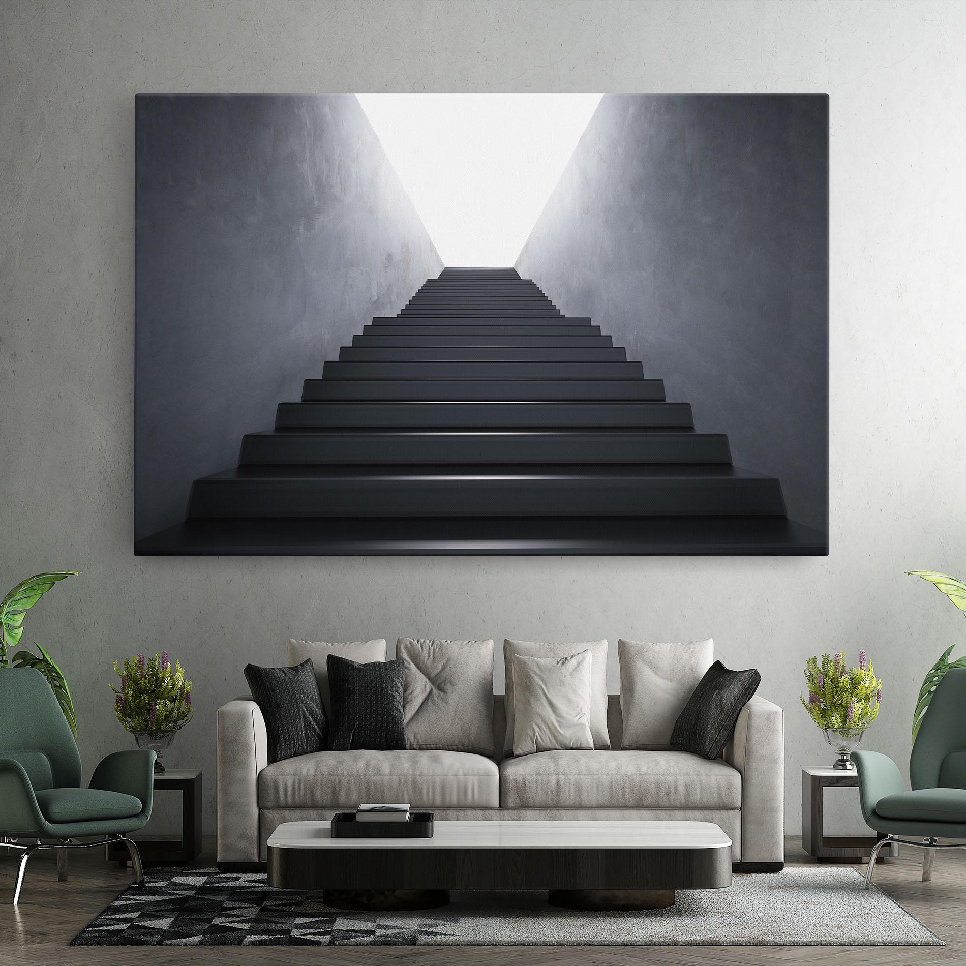 Tablou Canvas Empty Staircase mockup 7