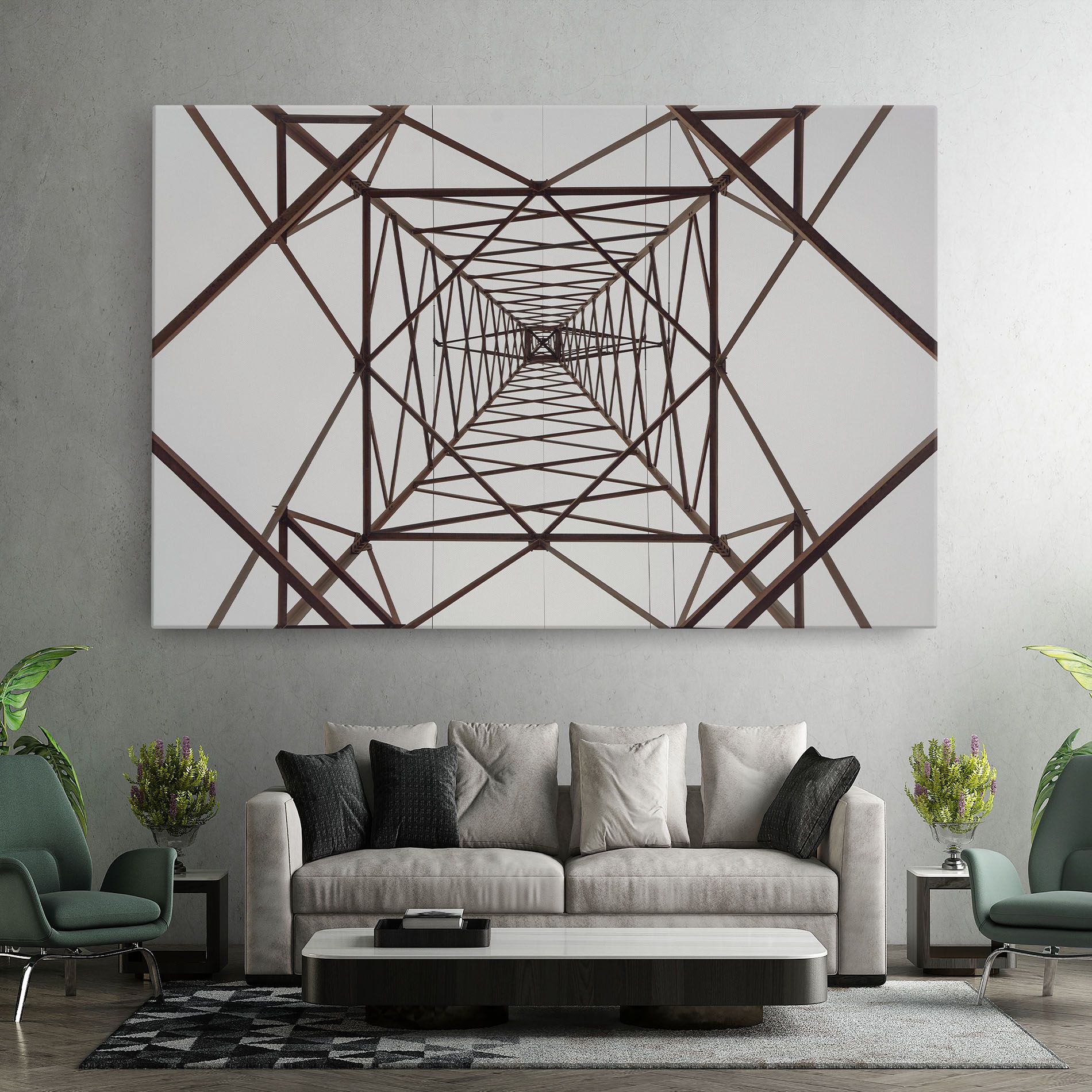 Geometric Pillar mockup 7