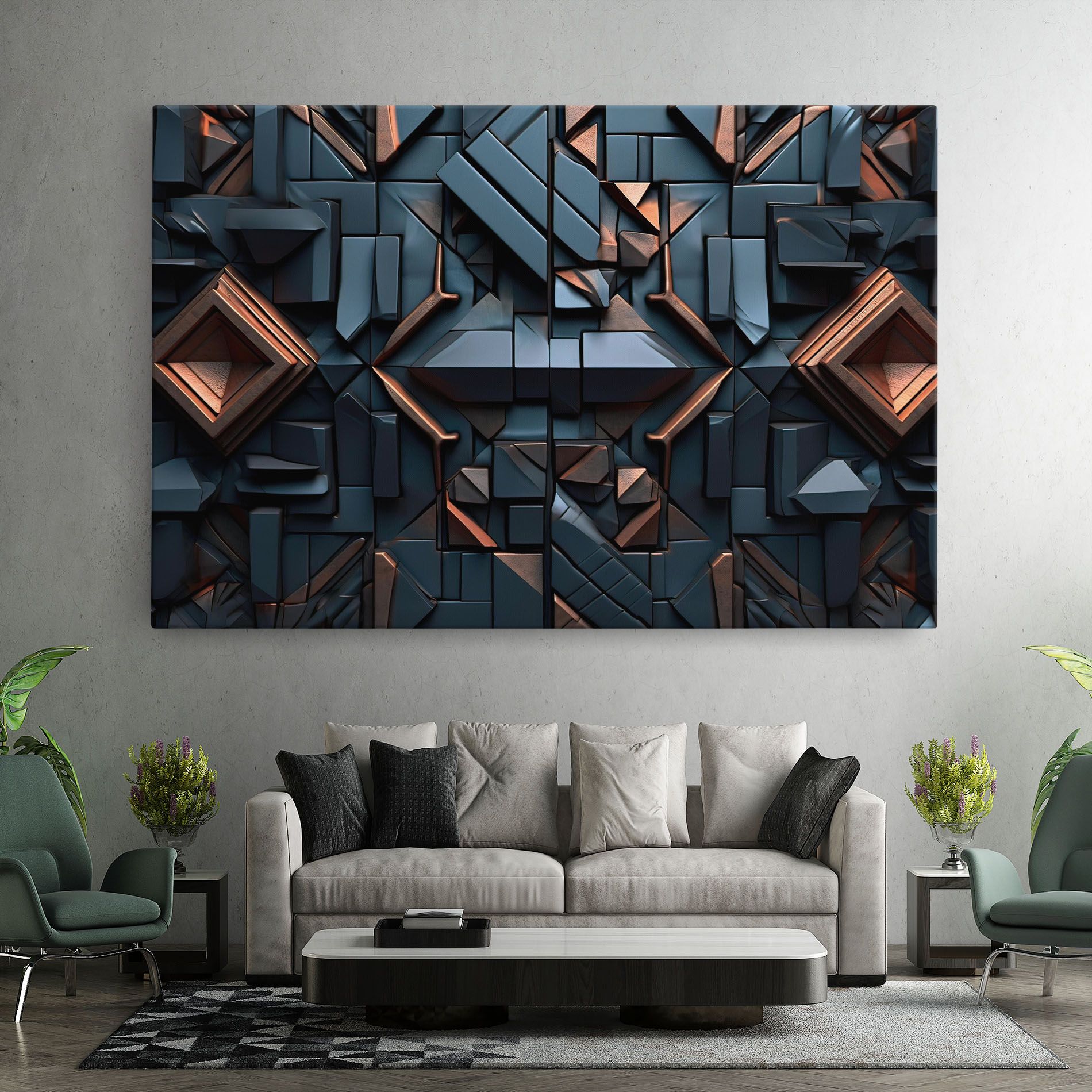Orange Rhombus mockup 7