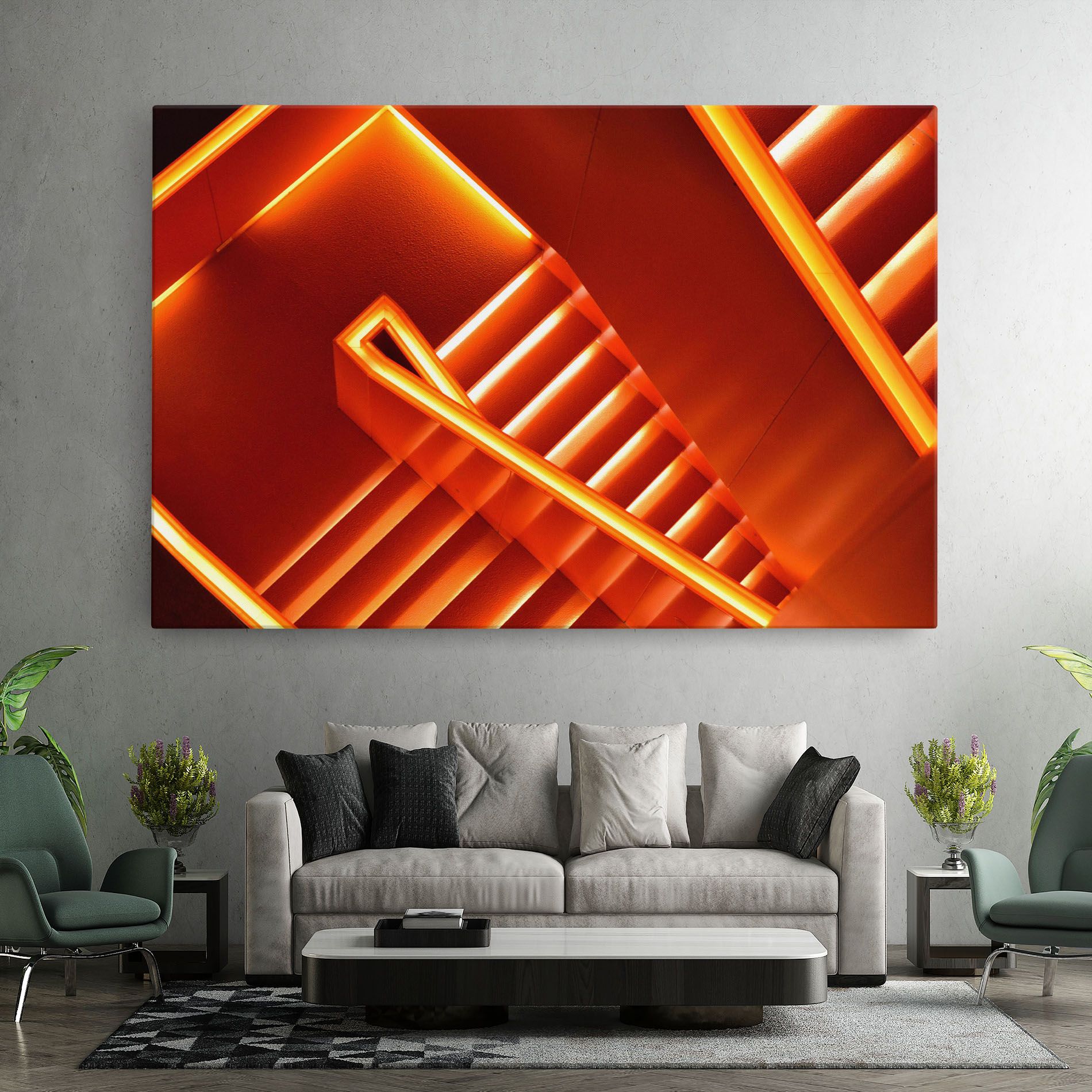 Orange Stairs mockup 7