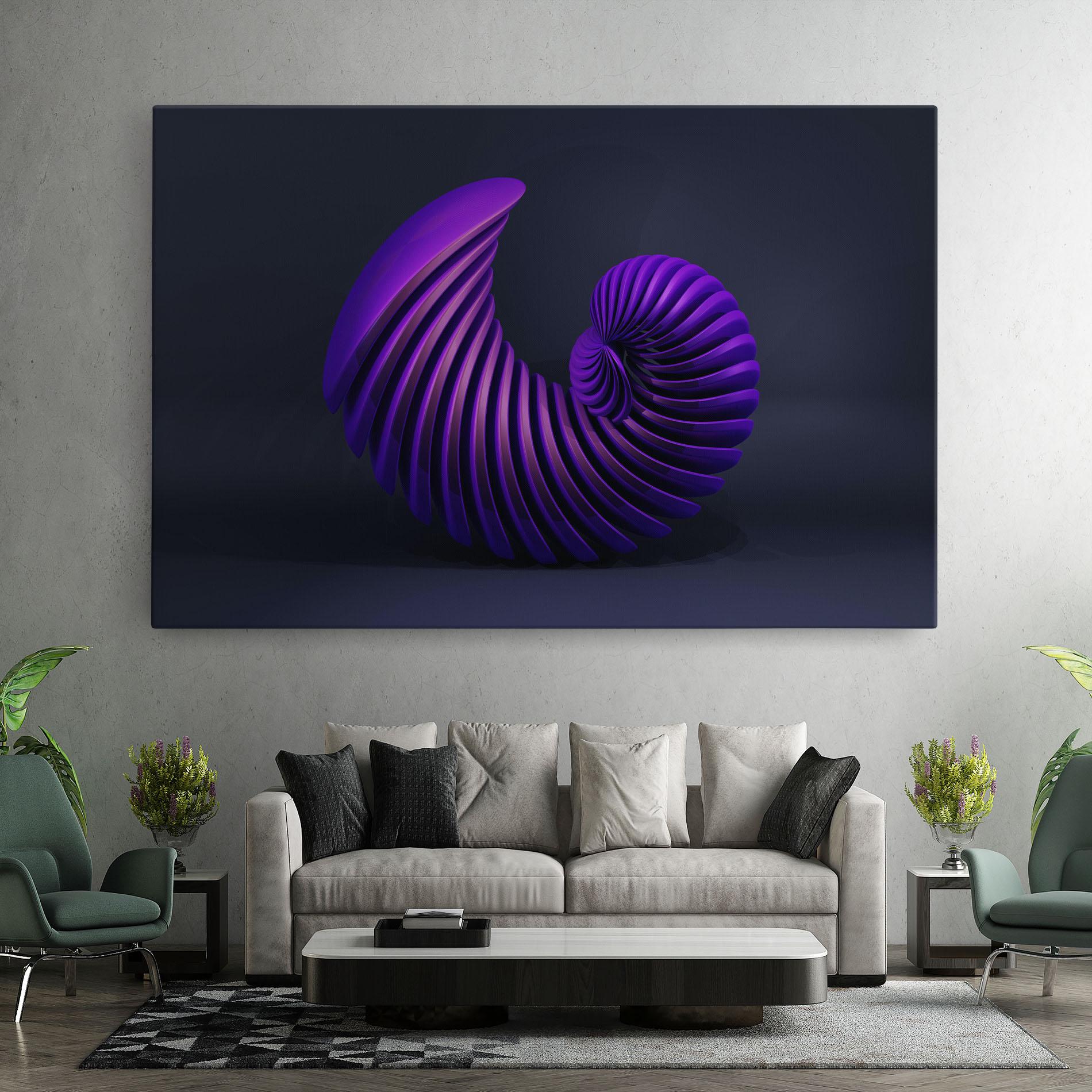 Tablou Canvas Purple Spiral mockup 7