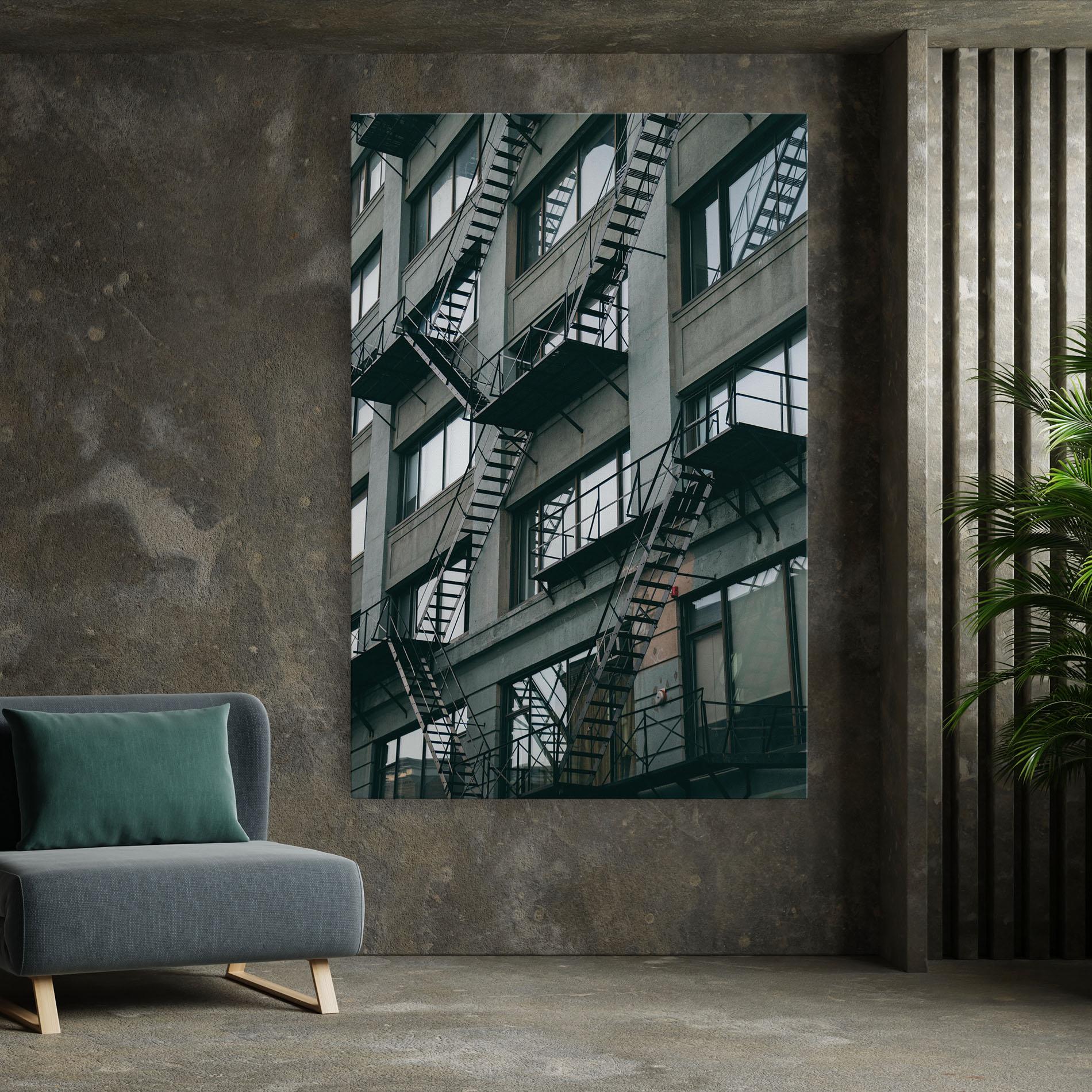 Tablou Canvas Building Stairs mockup 7