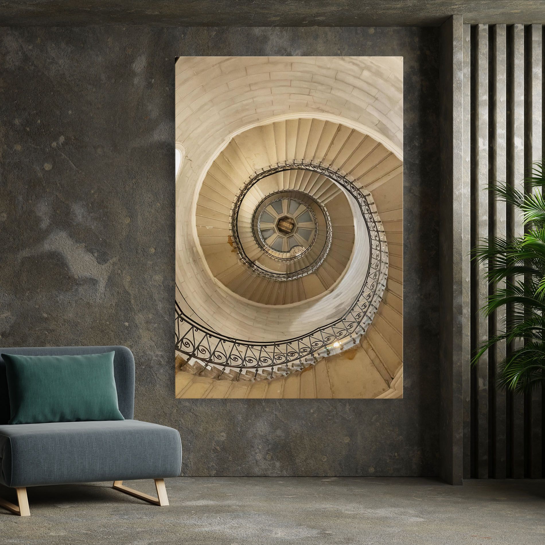 Cream Down Stairs mockup 7