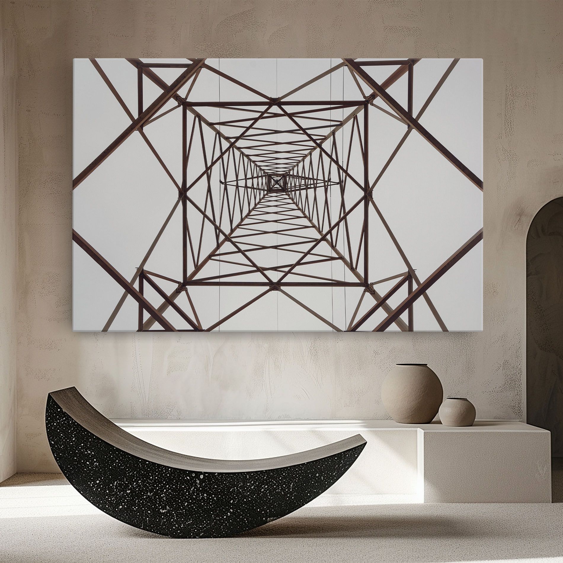 Geometric Pillar mockup 8