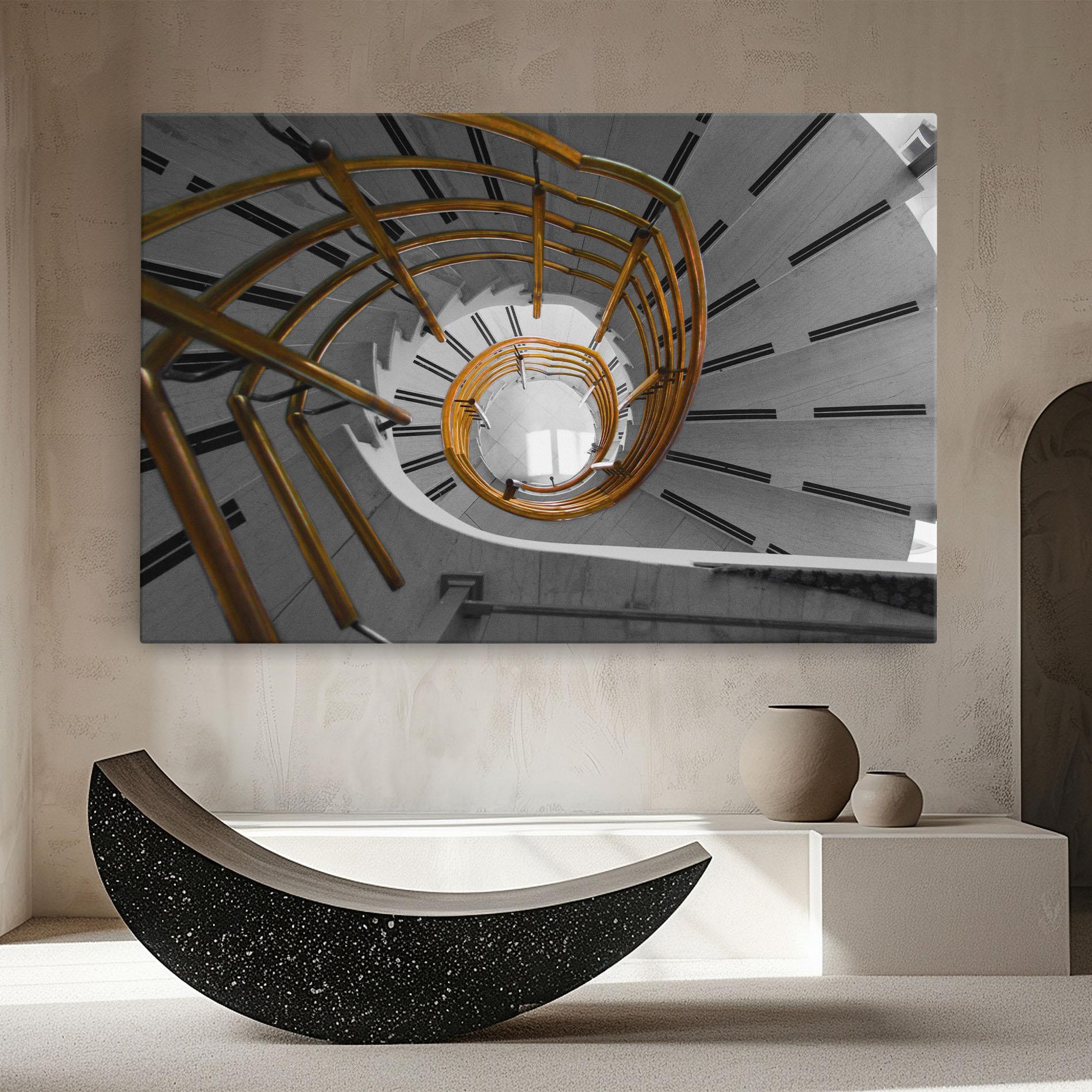 Tablou Canvas Gold Bar Stairs mockup 8