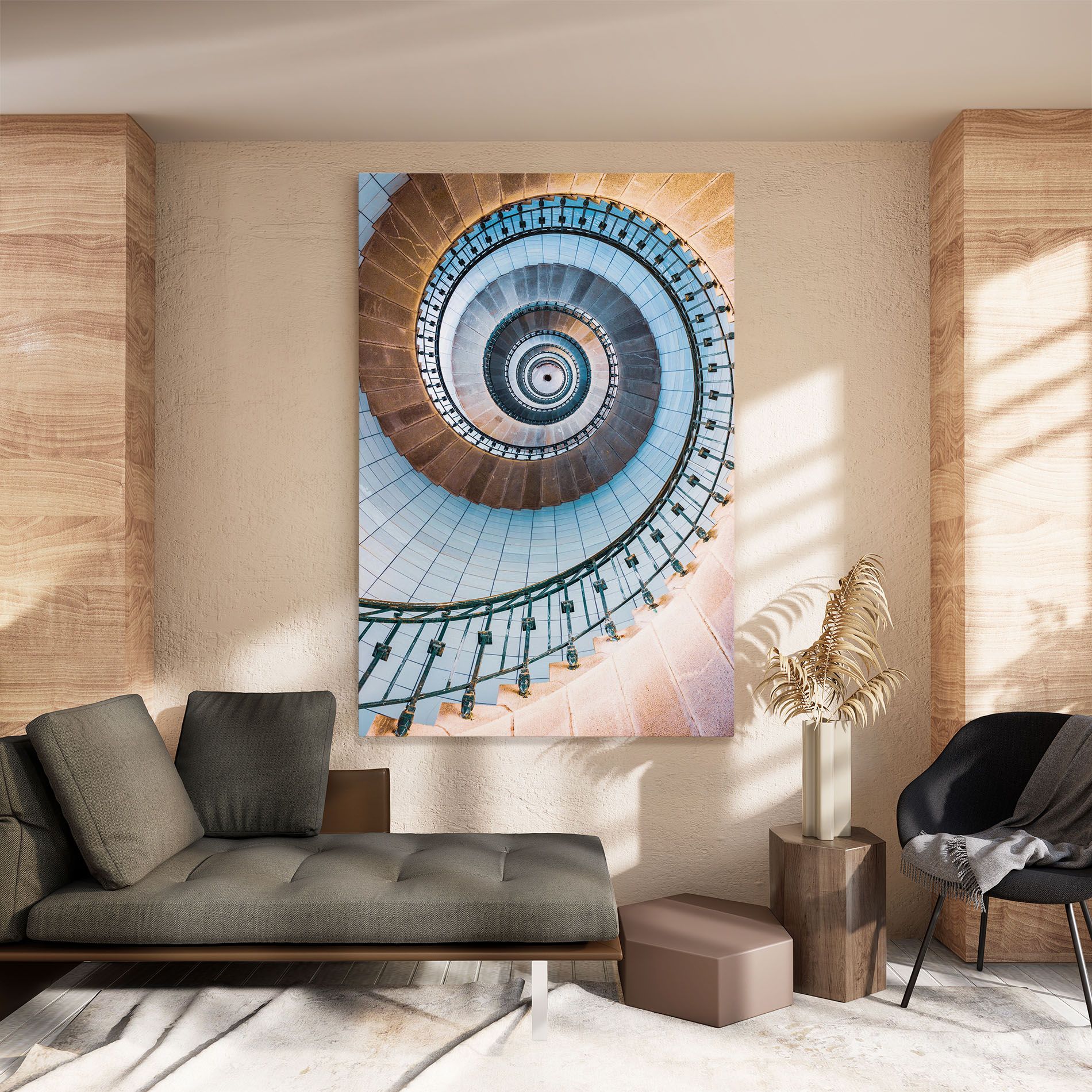 Blue Opaline Stairs mockup 8