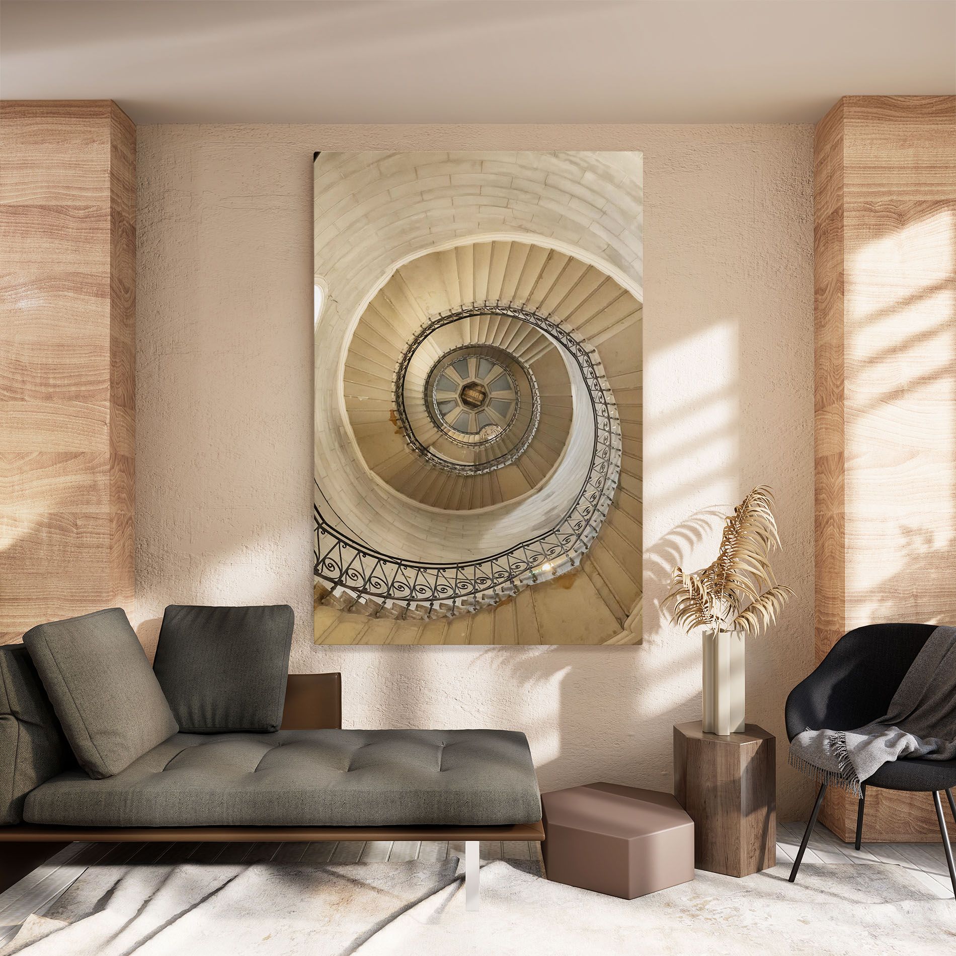 Cream Down Stairs mockup 8