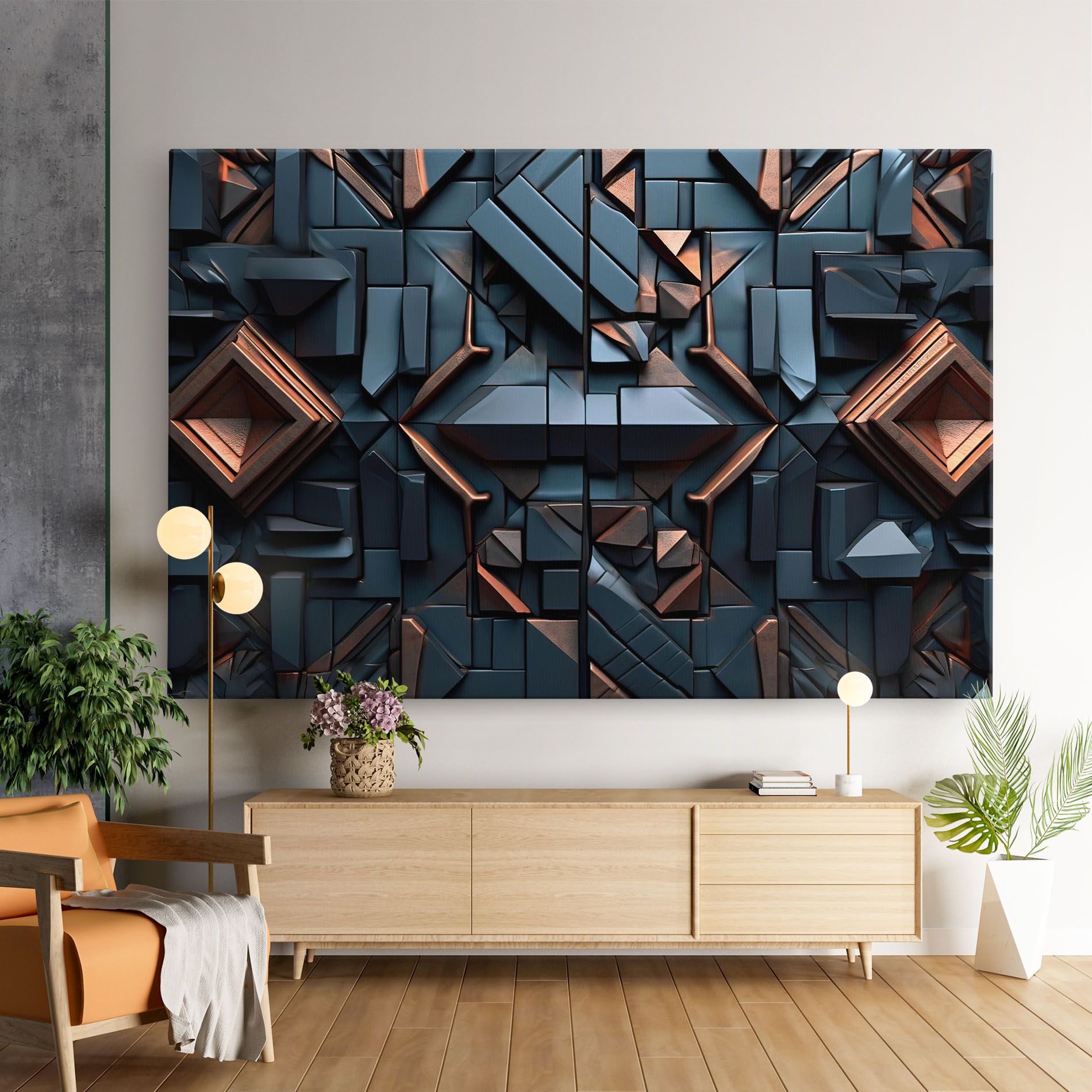 Orange Rhombus mockup 9
