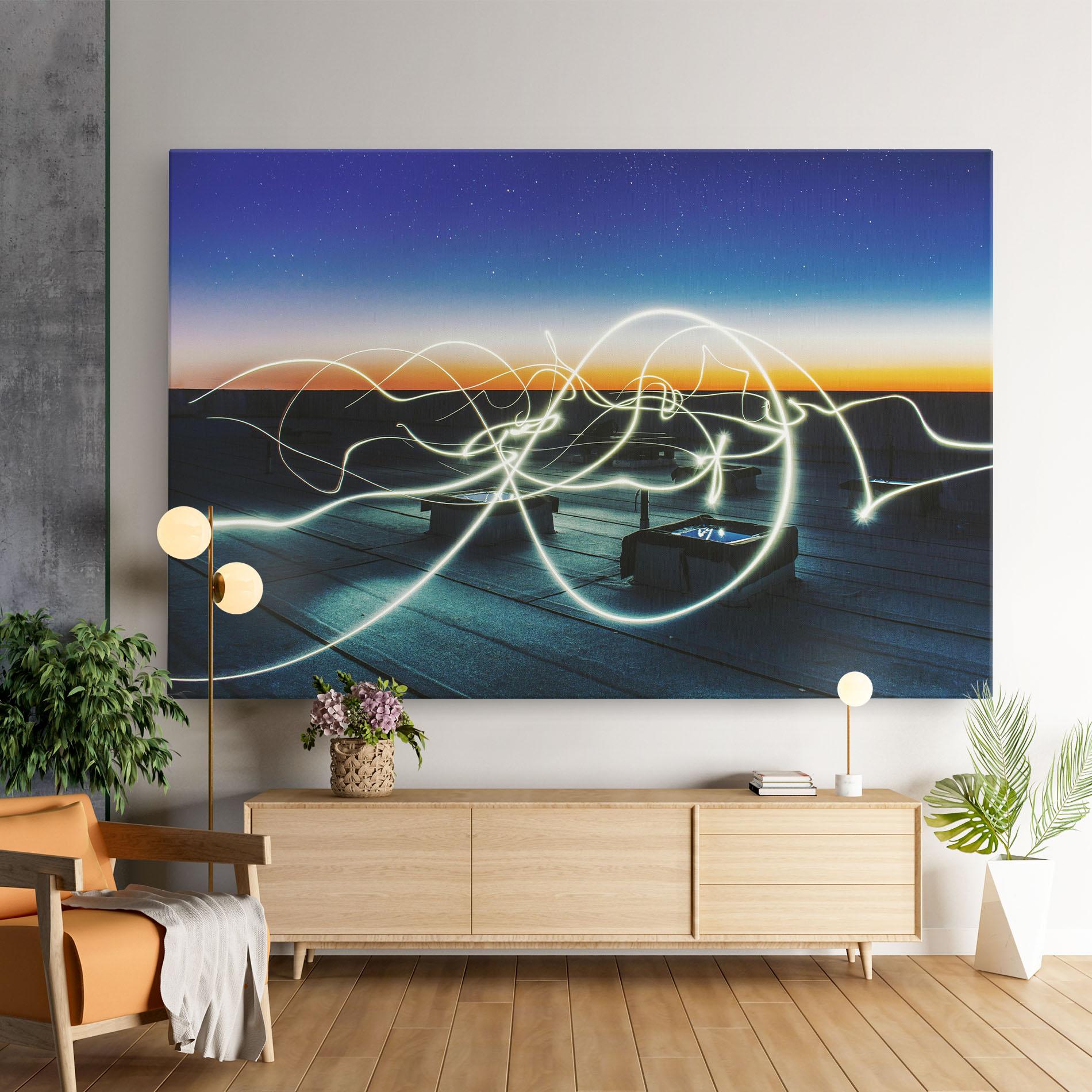 Tablou Canvas White Light Floating mockup 9