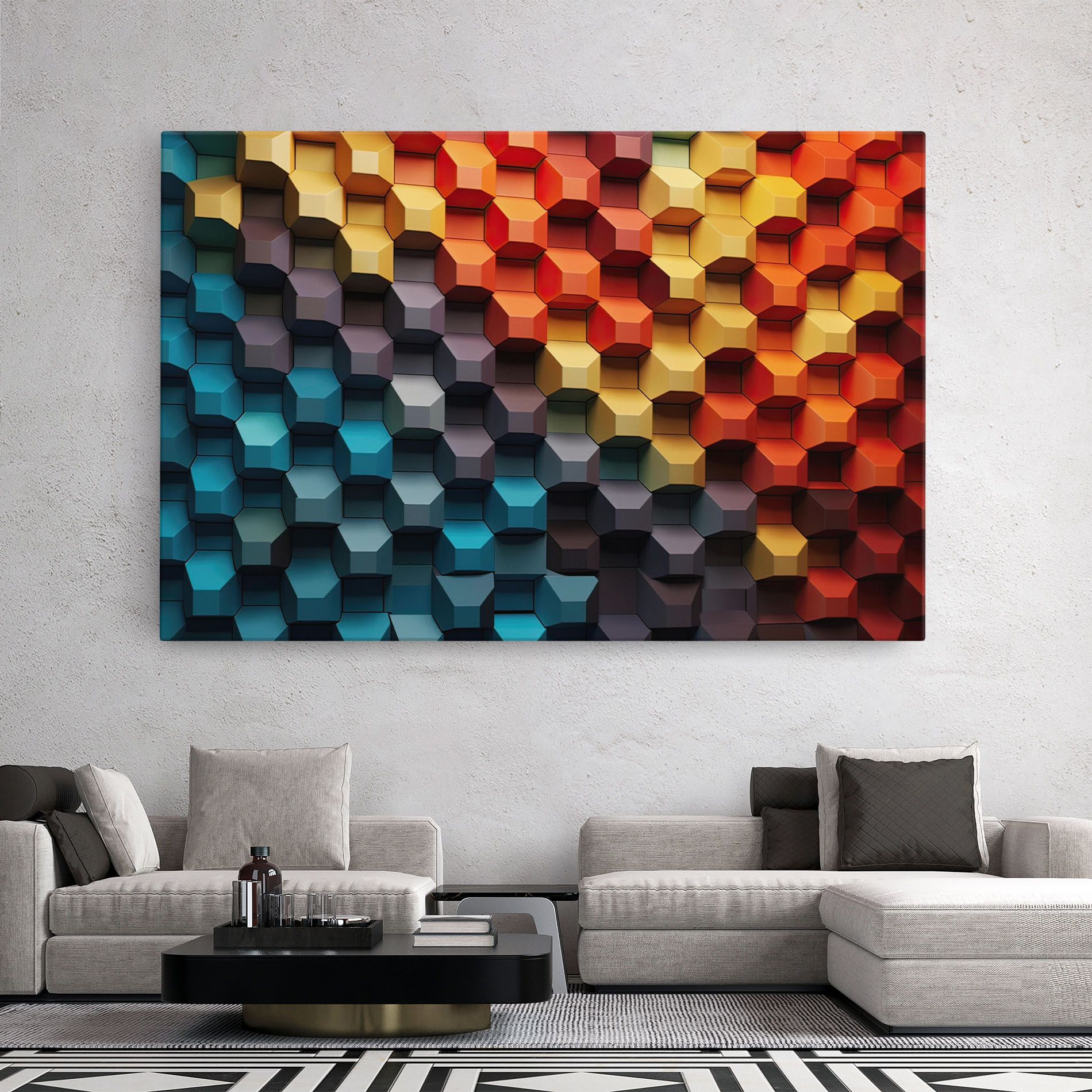 3d Sqare Mix mockup 2