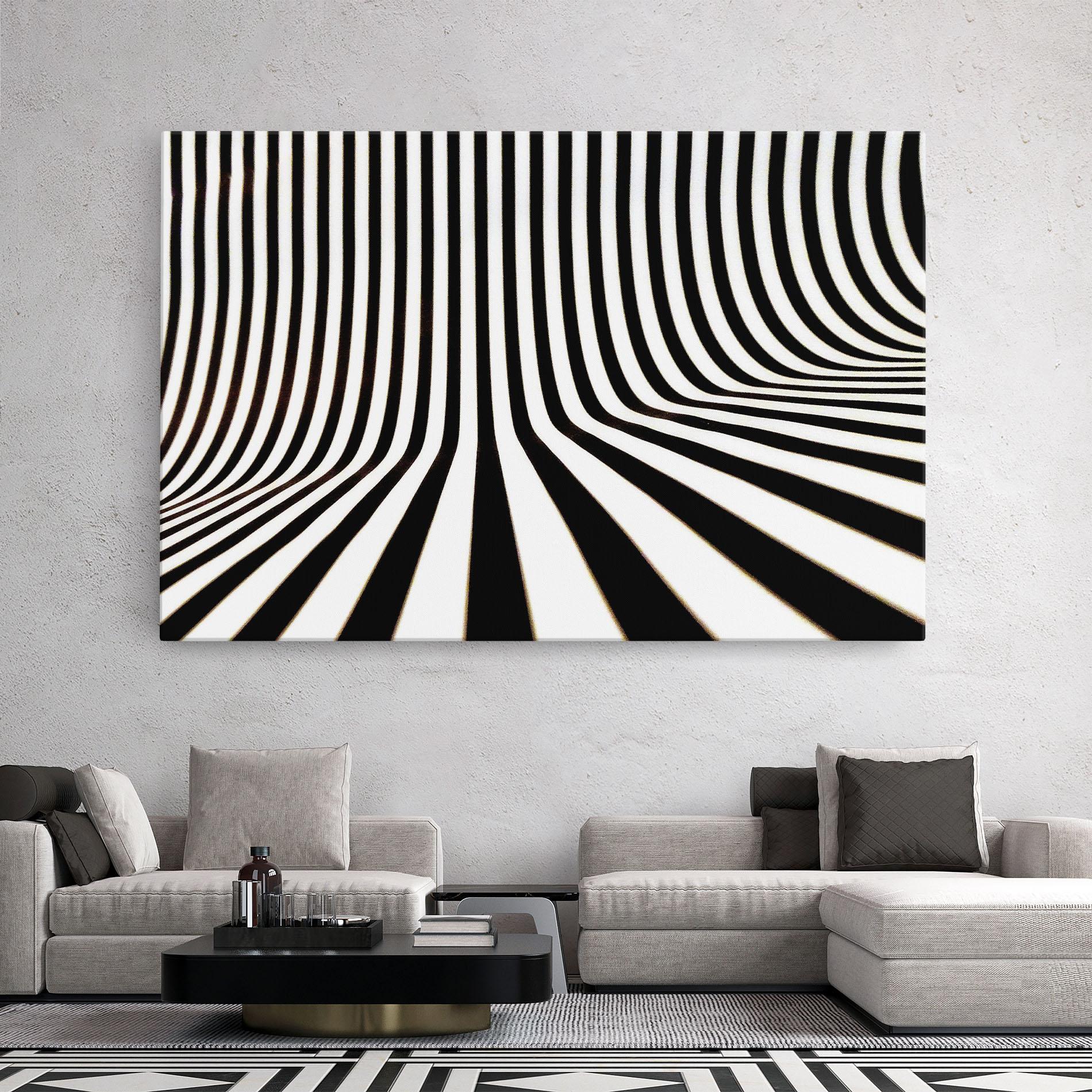 Tablou Canvas Black And White Illusion mockup 2