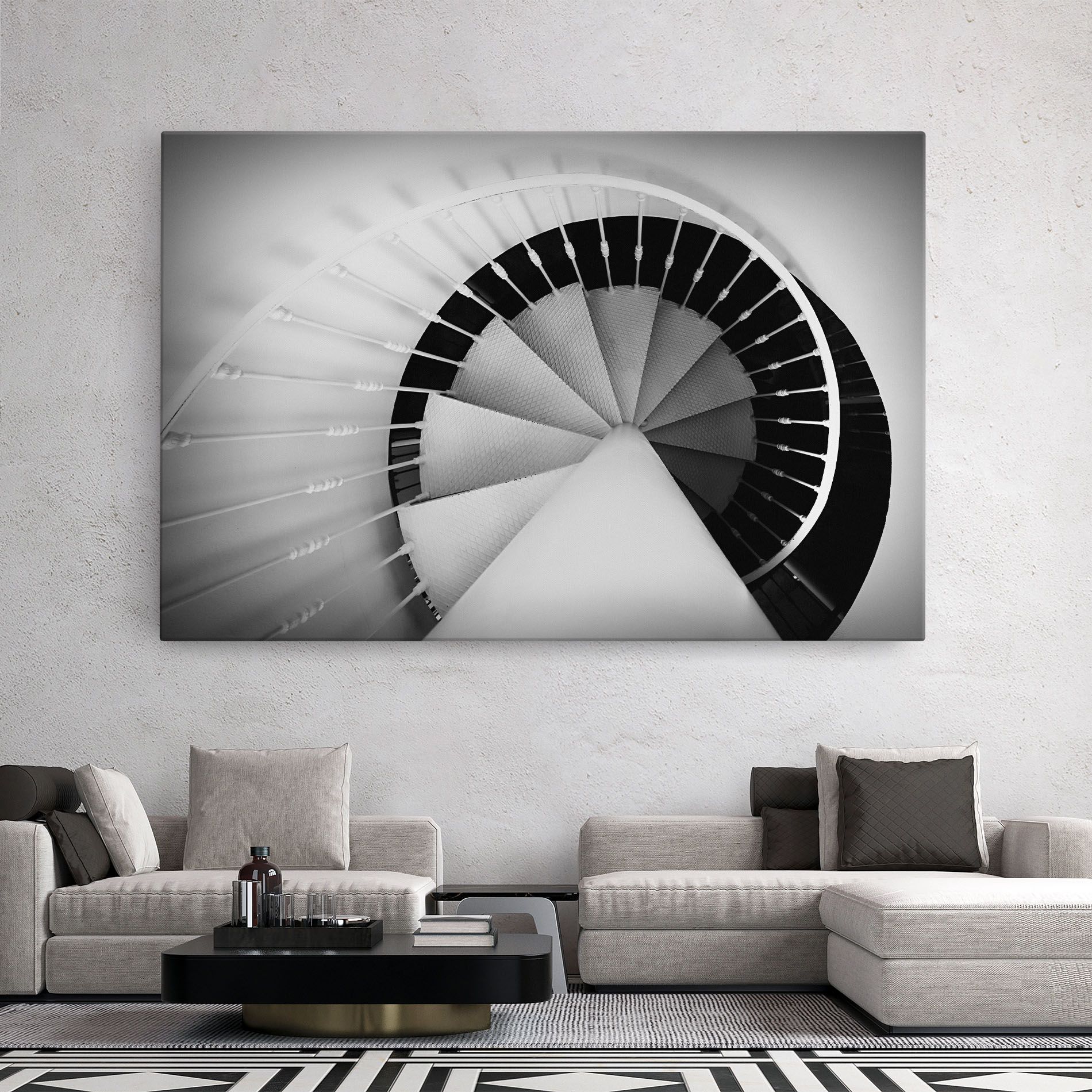 Black Circle Stairs mockup 2