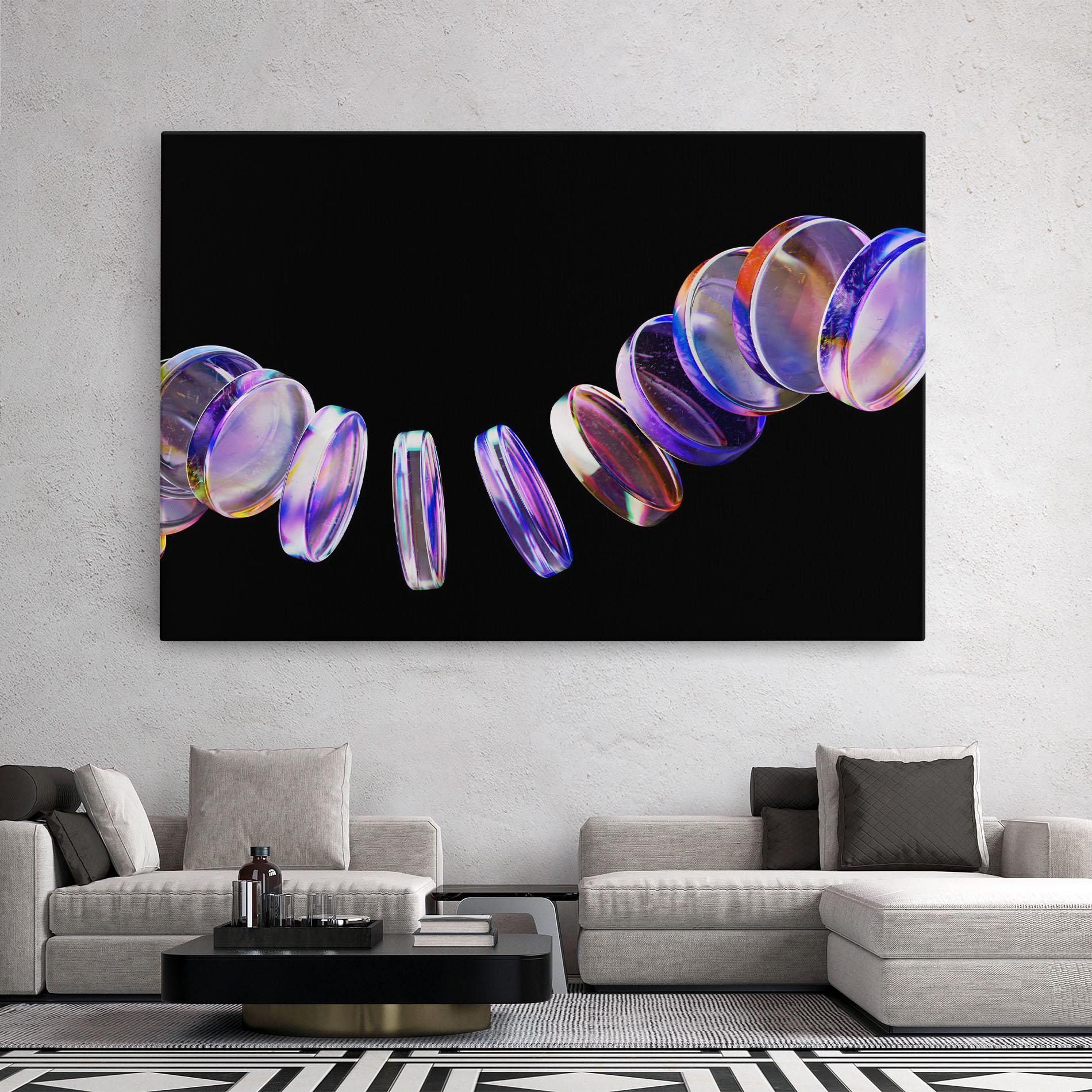 Tablou Canvas Circle Glass Floating mockup 2