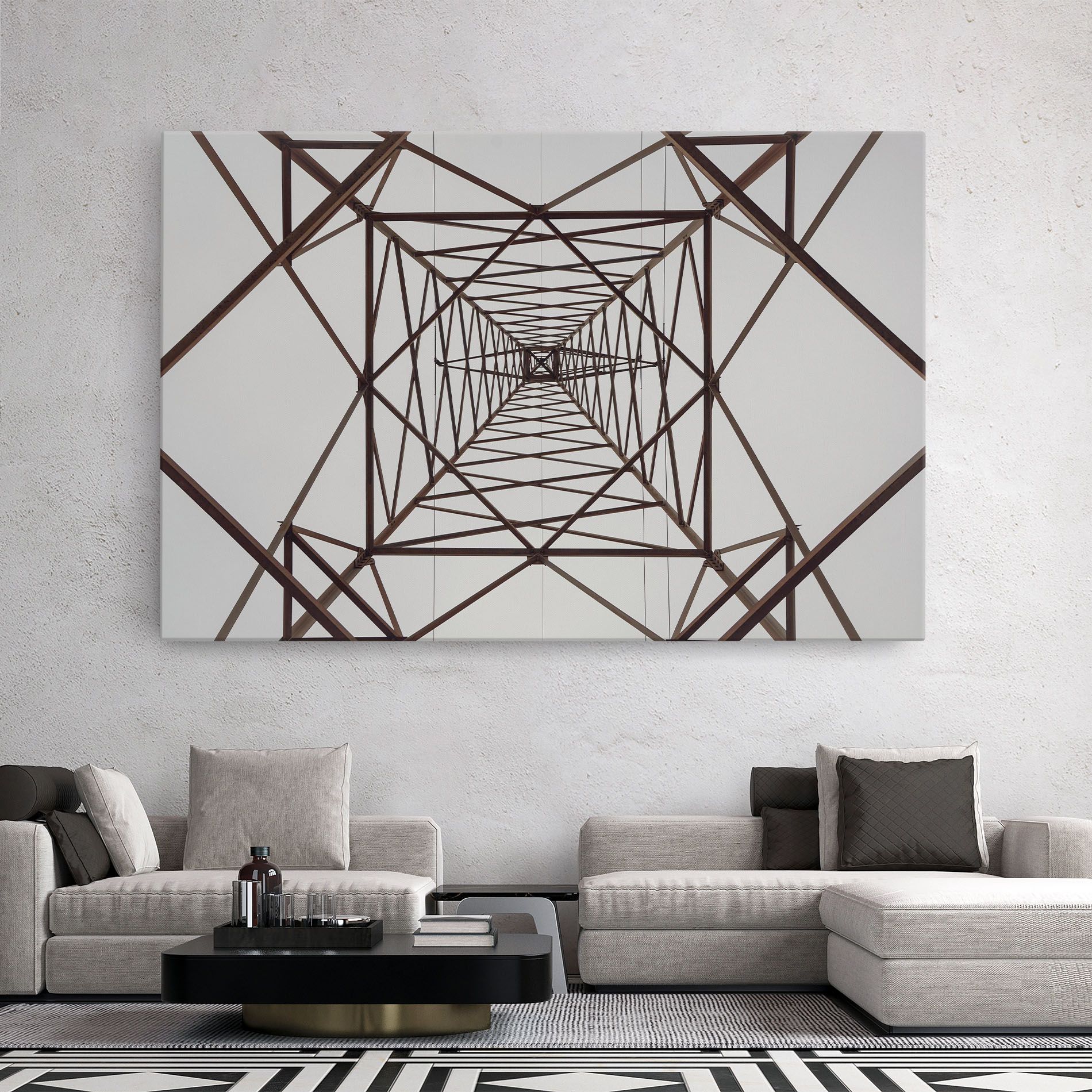 Geometric Pillar mockup 2