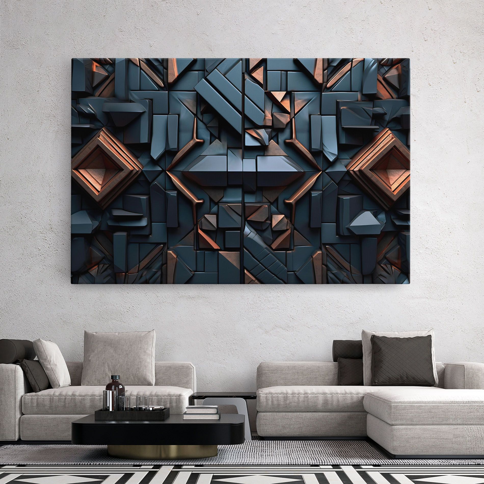 Orange Rhombus mockup 2