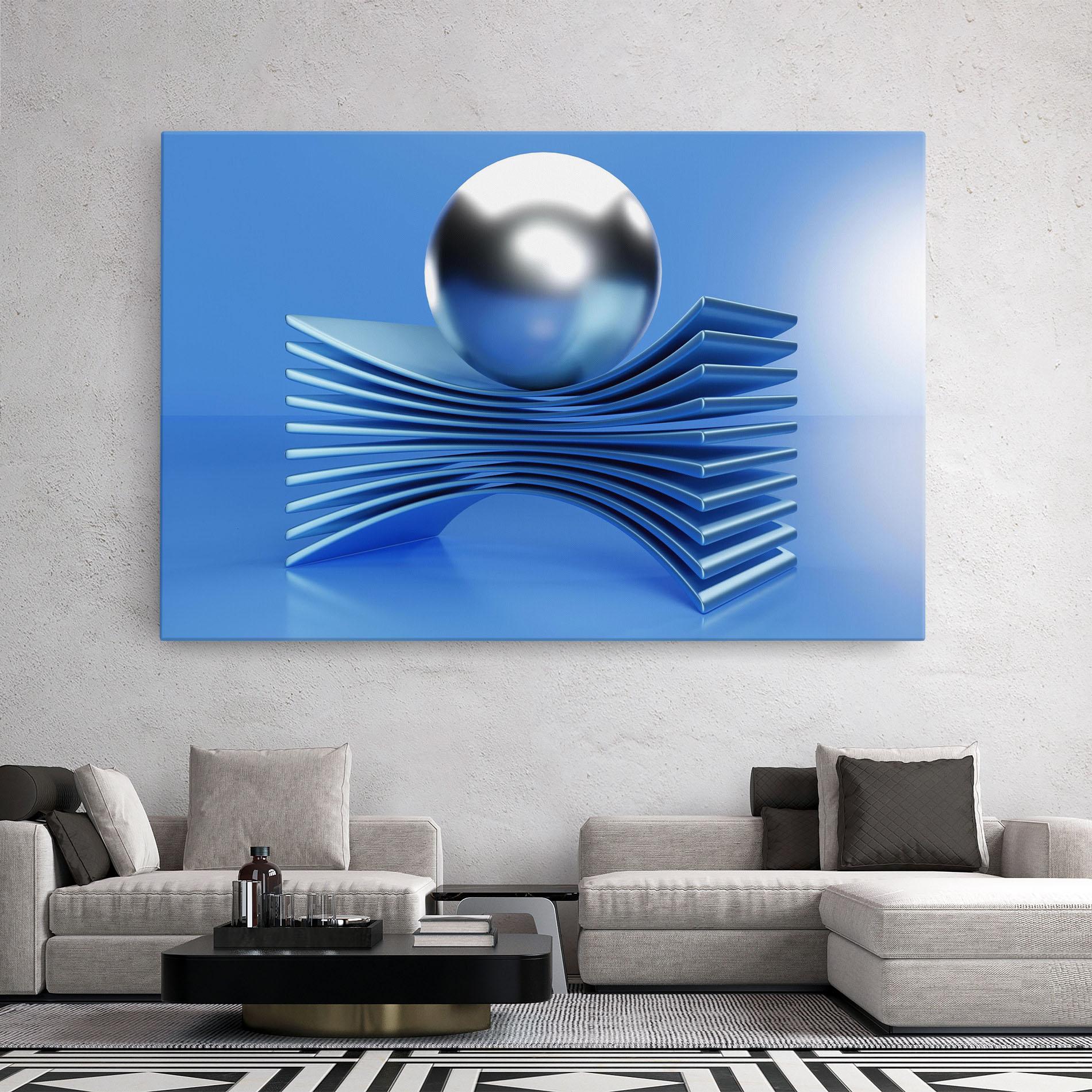 Tablou Canvas Silver Ball mockup 2