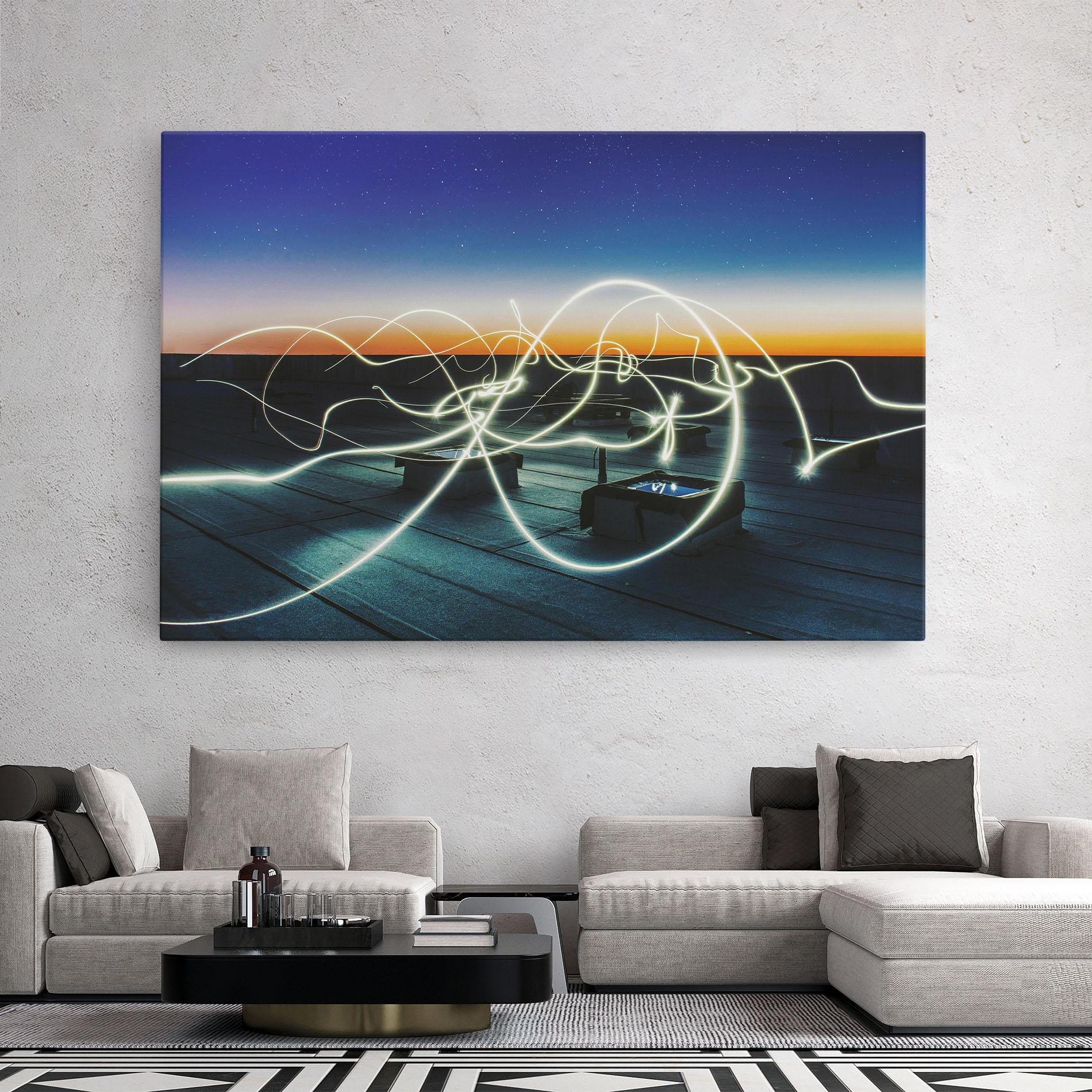 Tablou Canvas White Light Floating mockup 2