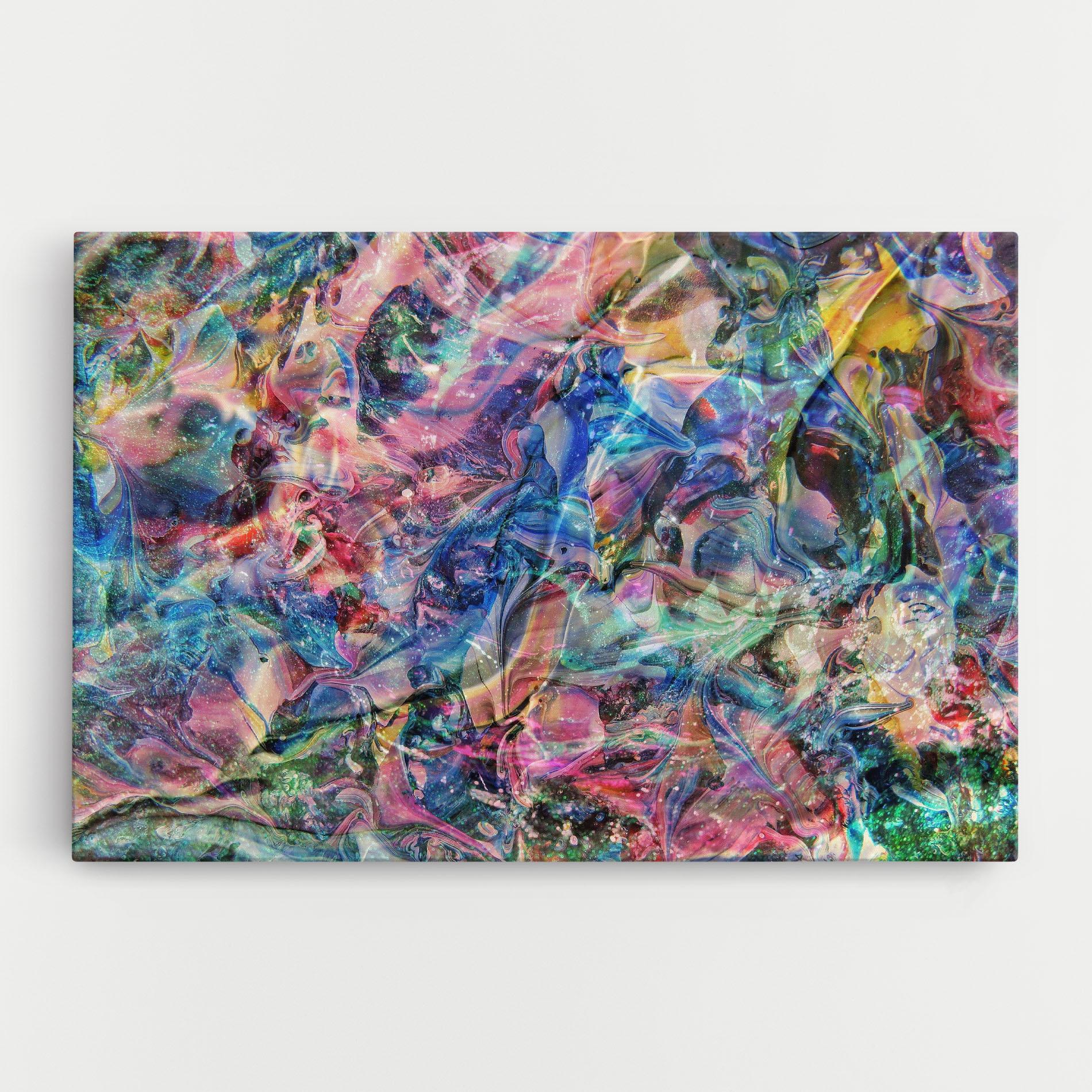 Tablou Canvas Abstract Colourful Glass mockup 0