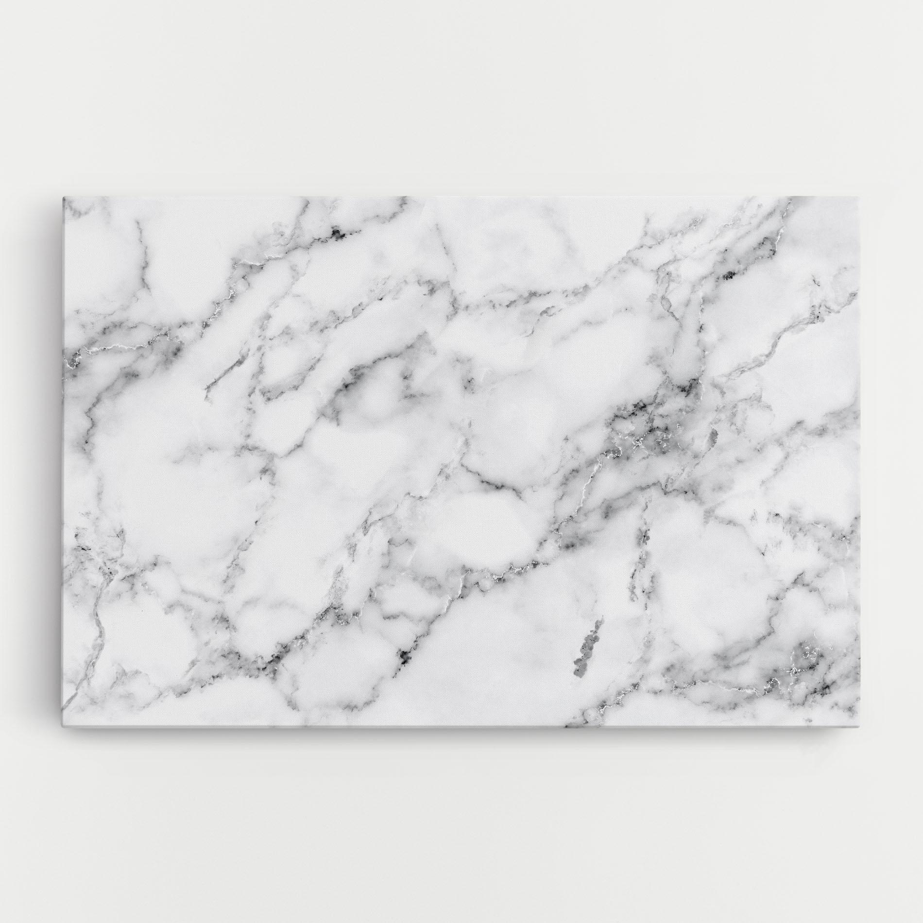 Tablou Canvas Basic White Marble mockup 0