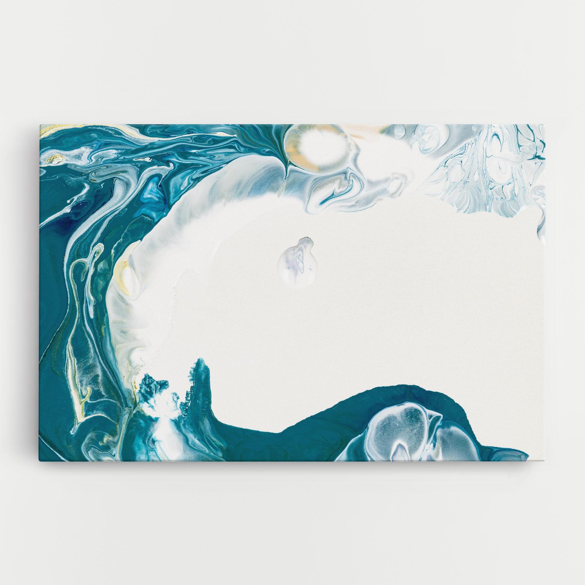 Tablou Canvas Beautiful Blue Paiting mockup 0