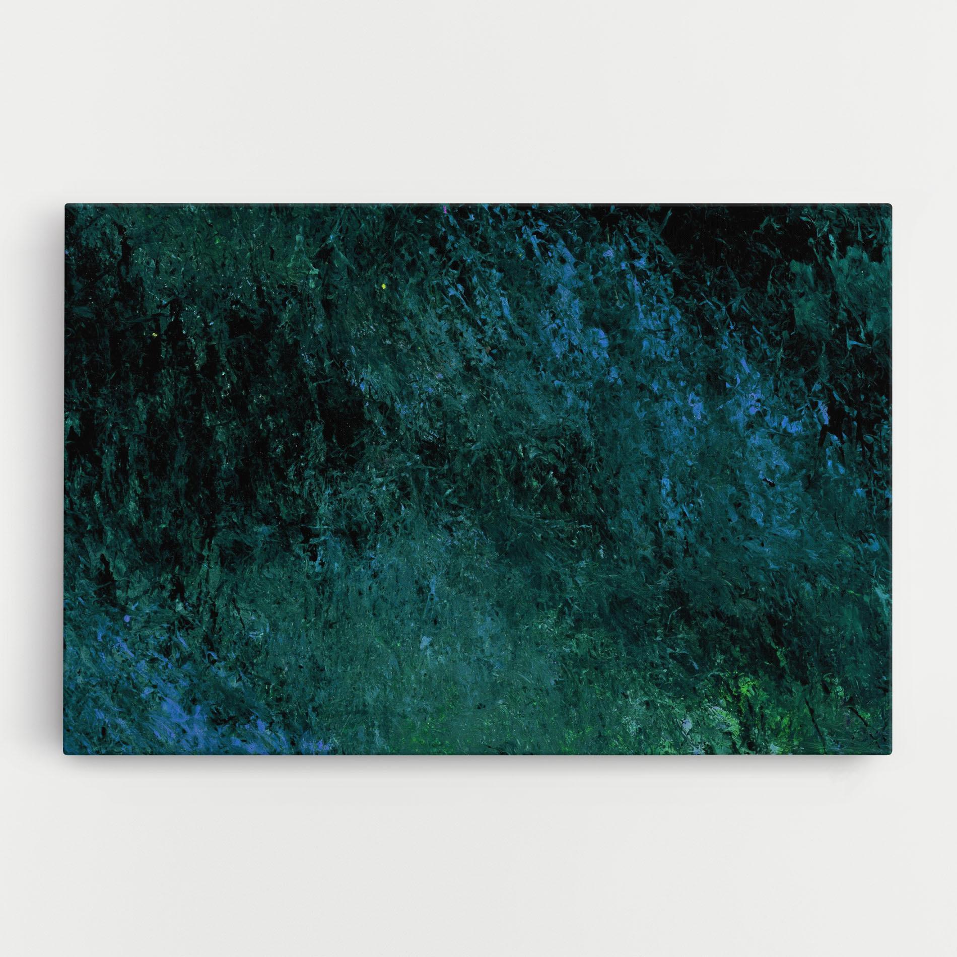 Tablou Canvas Dark Green Blue Painting mockup 0