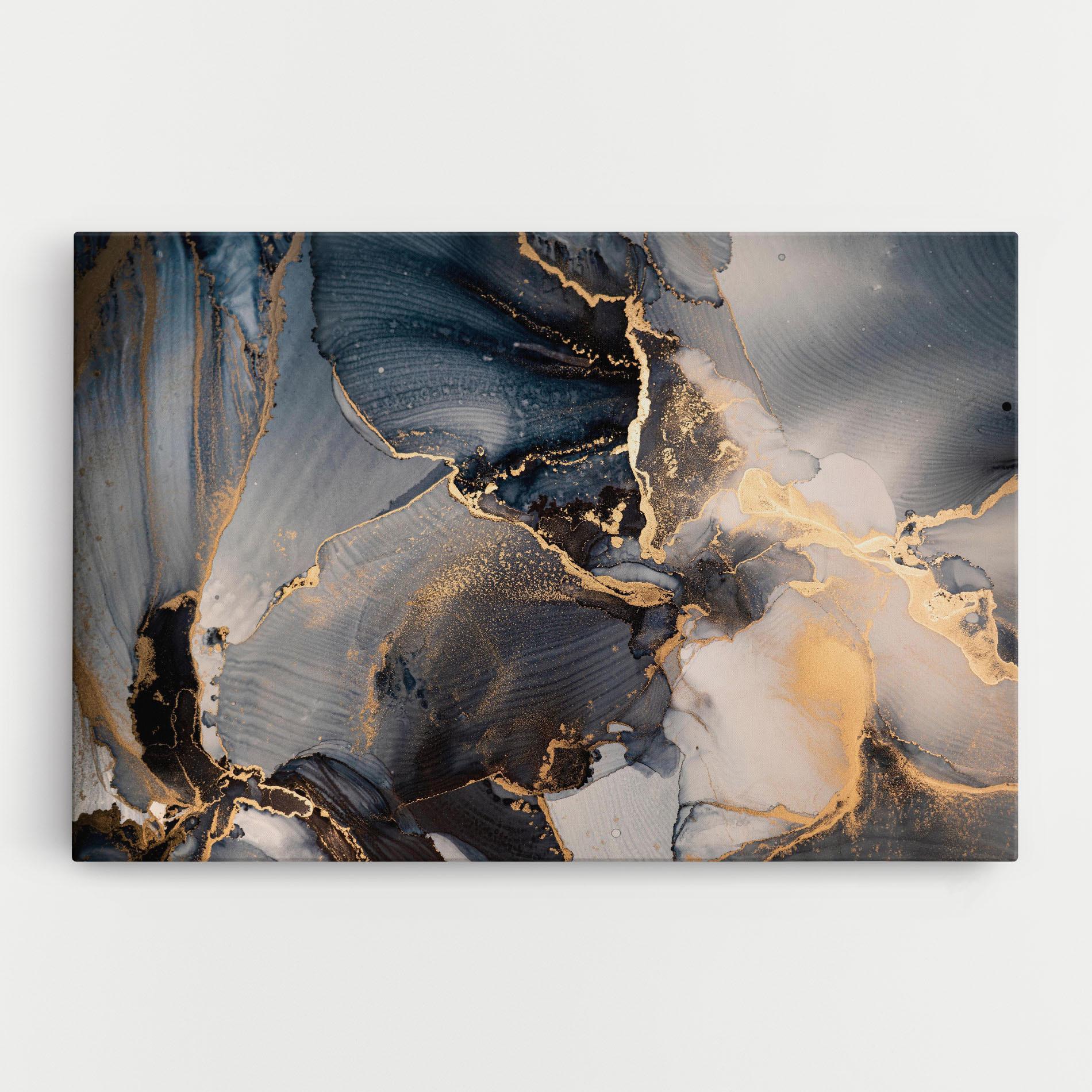 Tablou Canvas Golden Abstract Marble mockup 0