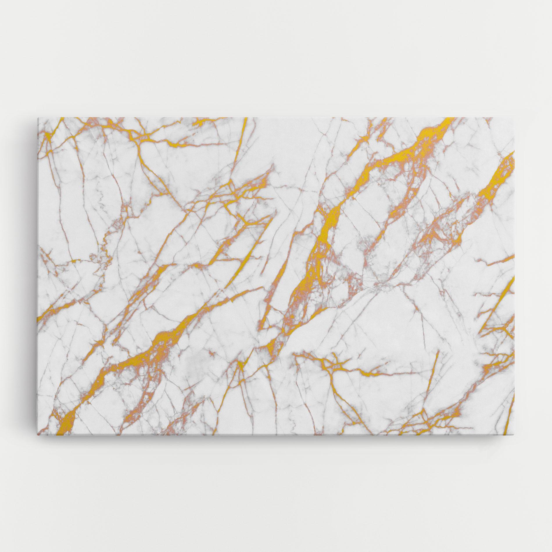 Tablou Canvas White Gold Line mockup 0