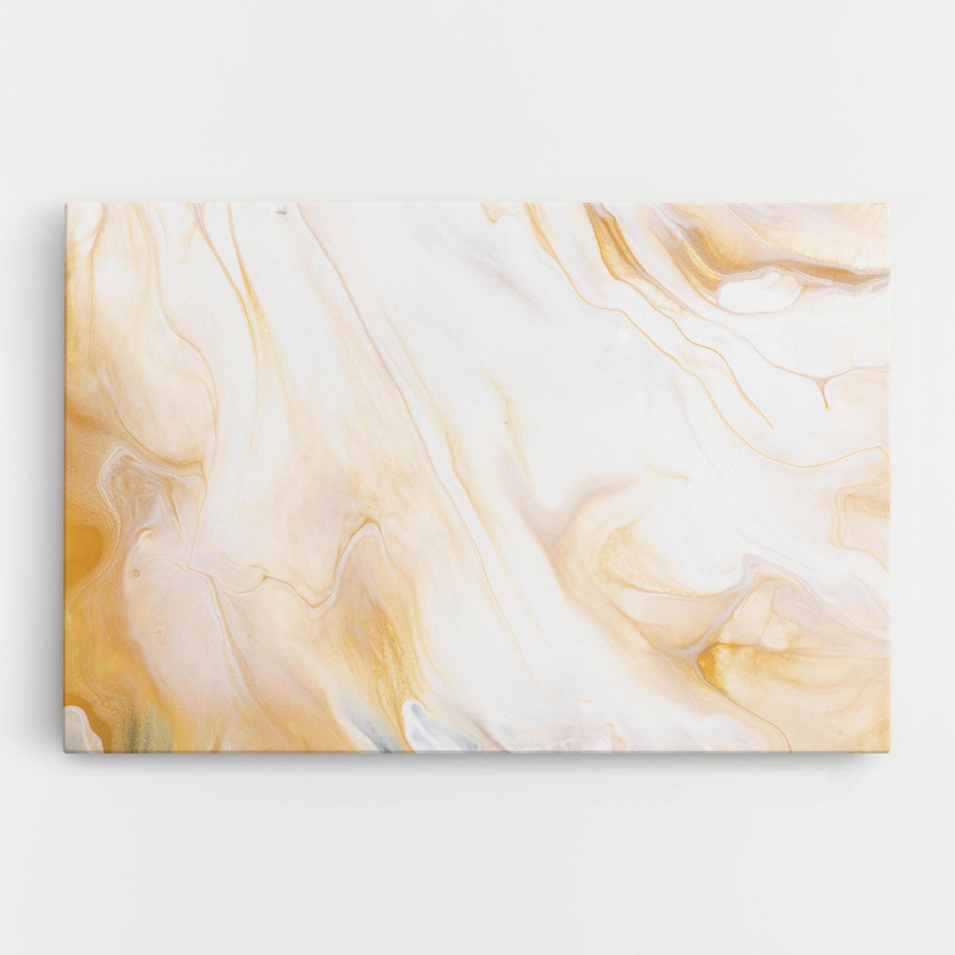 Tablou Canvas White Yellow Marble mockup 0