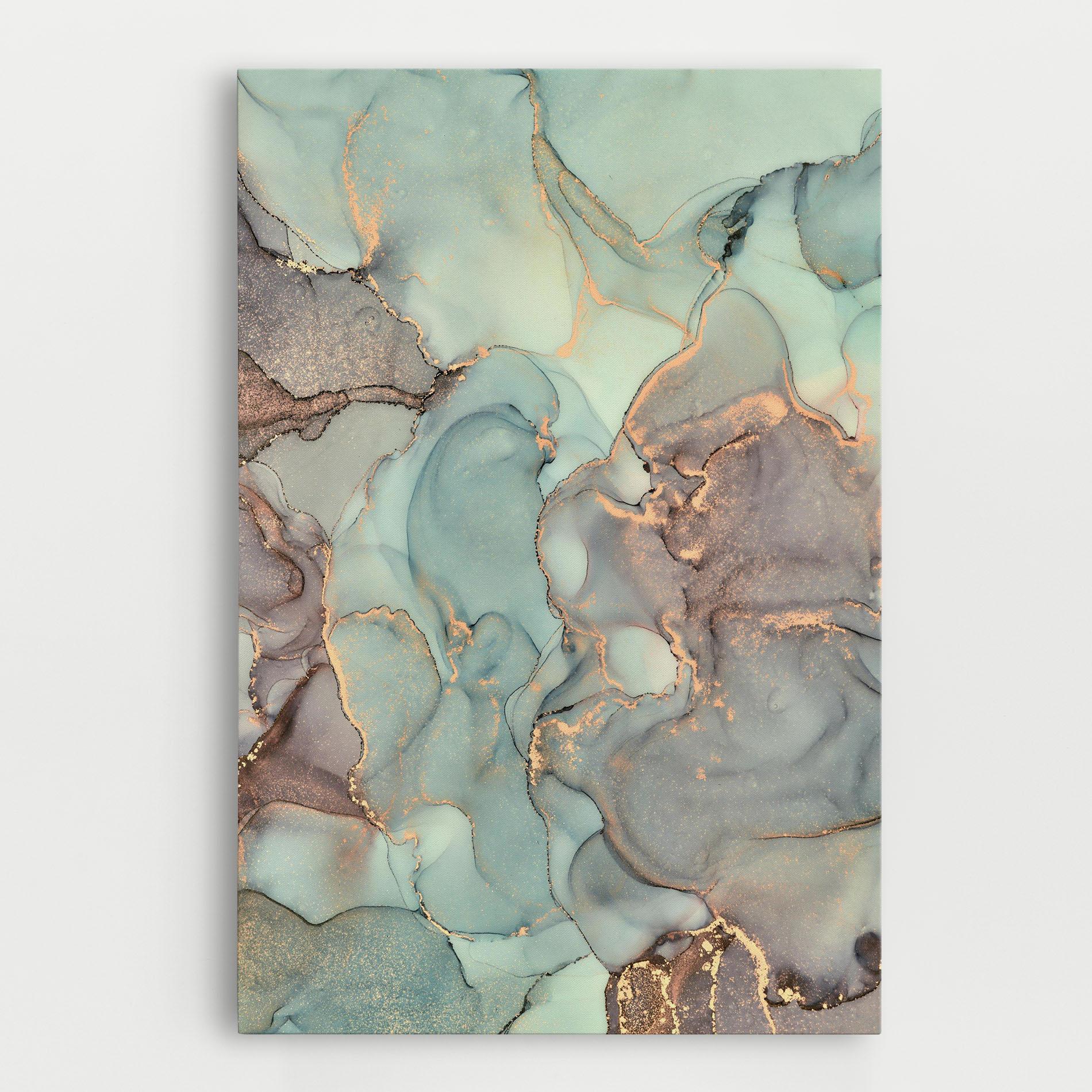 Tablou Canvas Abstract Turquoise Marble mockup 0