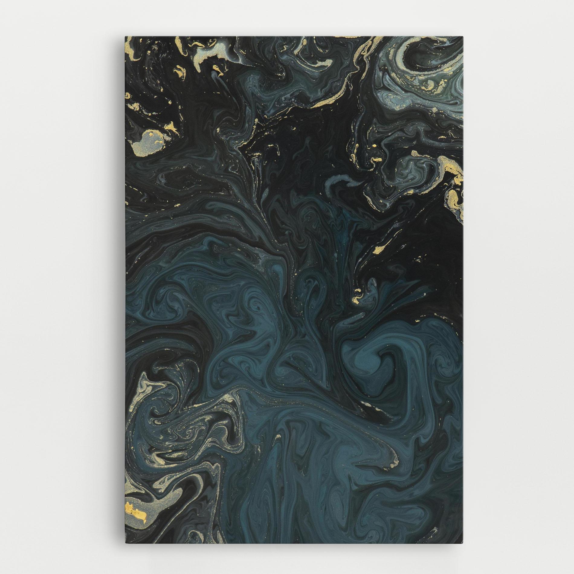Tablou Canvas Dark Blue Marble mockup 0