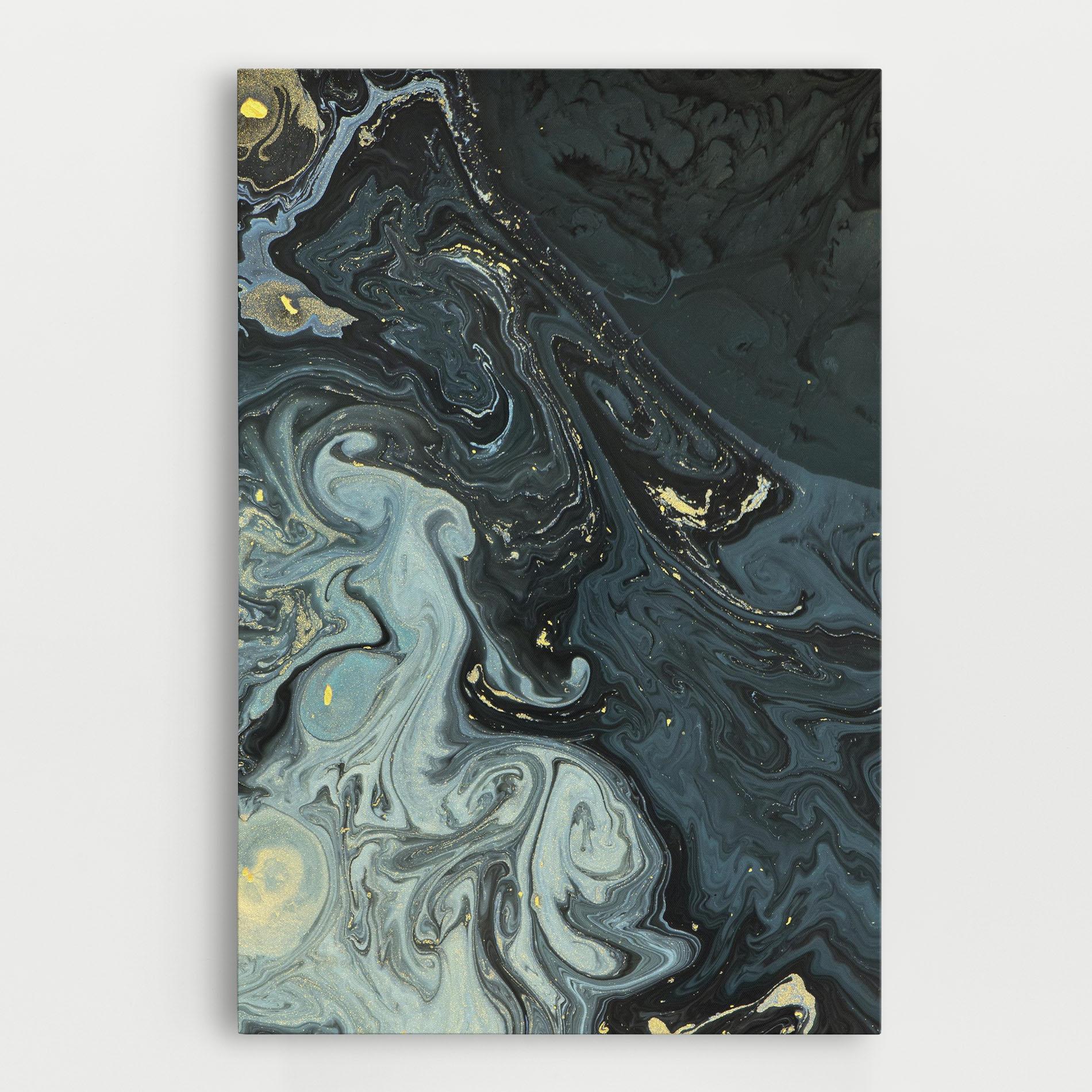 Tablou Canvas Dark Green Painting mockup 0