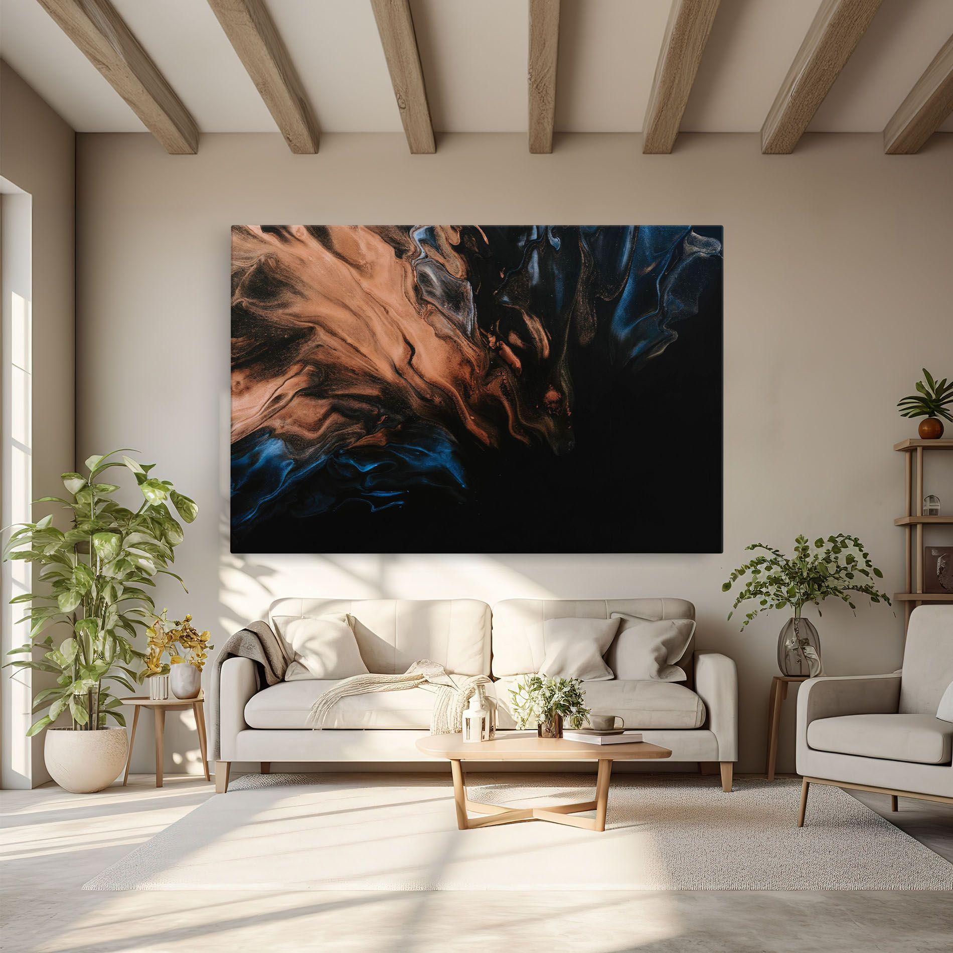 Dark Flame Abstract mockup 6