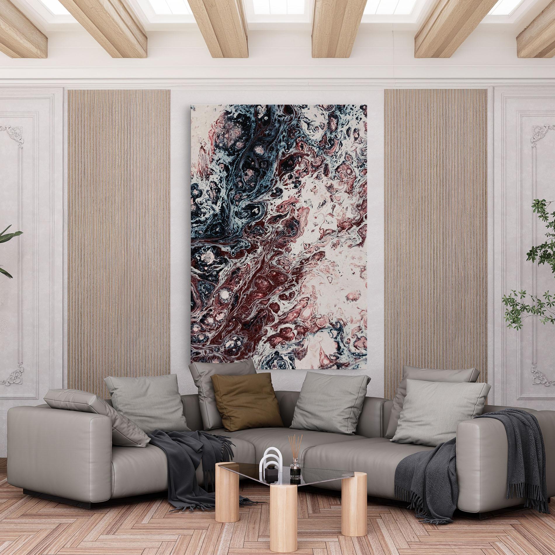 Tablou Canvas Abstract Dark Red mockup 6