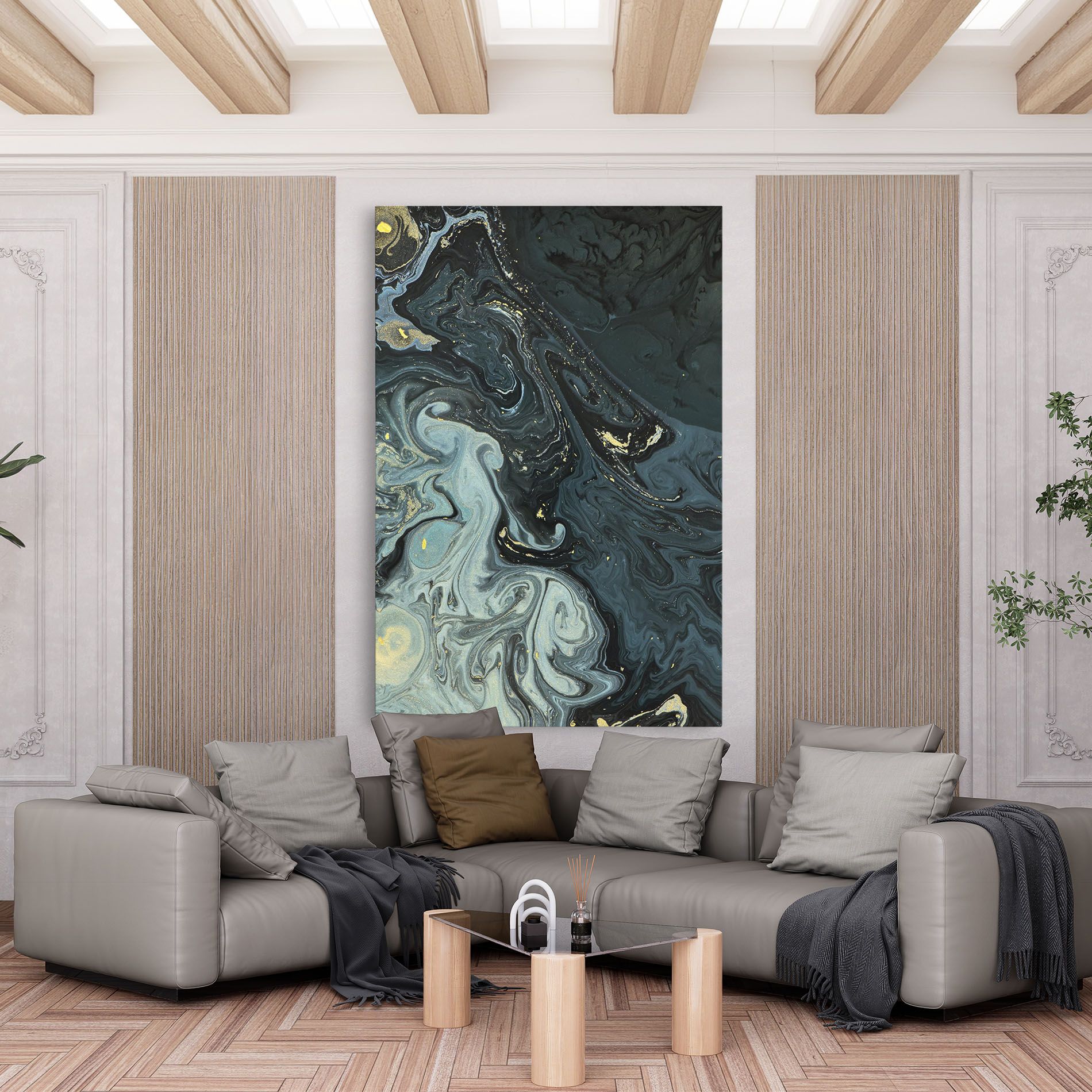 Dark Green Painting mockup 6