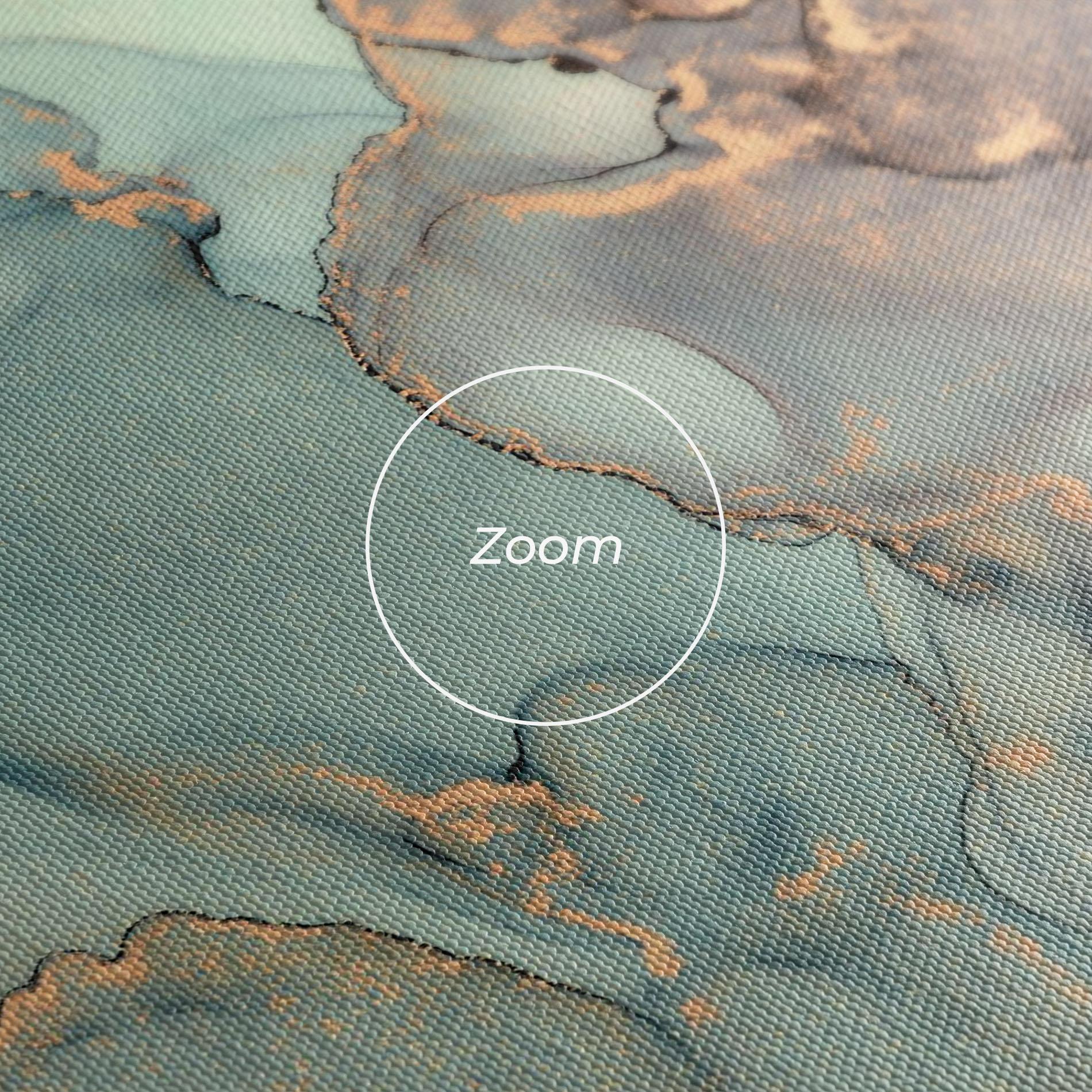 Tablou Canvas Abstract Turquoise Marble mockup 3