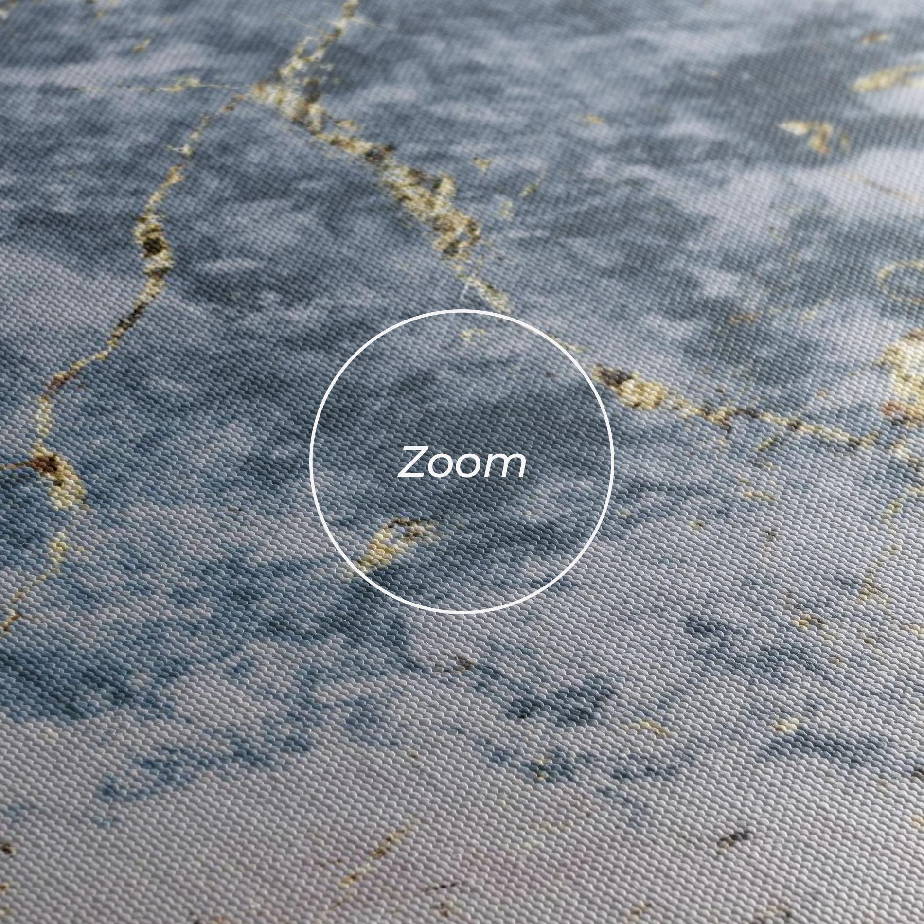 Tablou Canvas Blue Golden Lines mockup 3