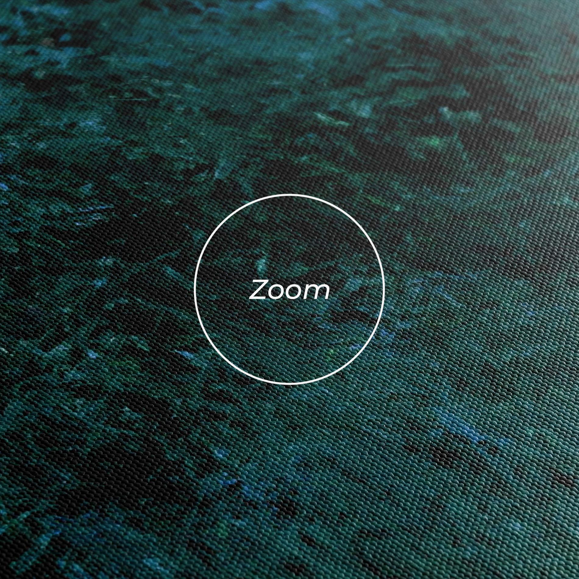 Tablou Canvas Dark Green Blue Painting mockup 3