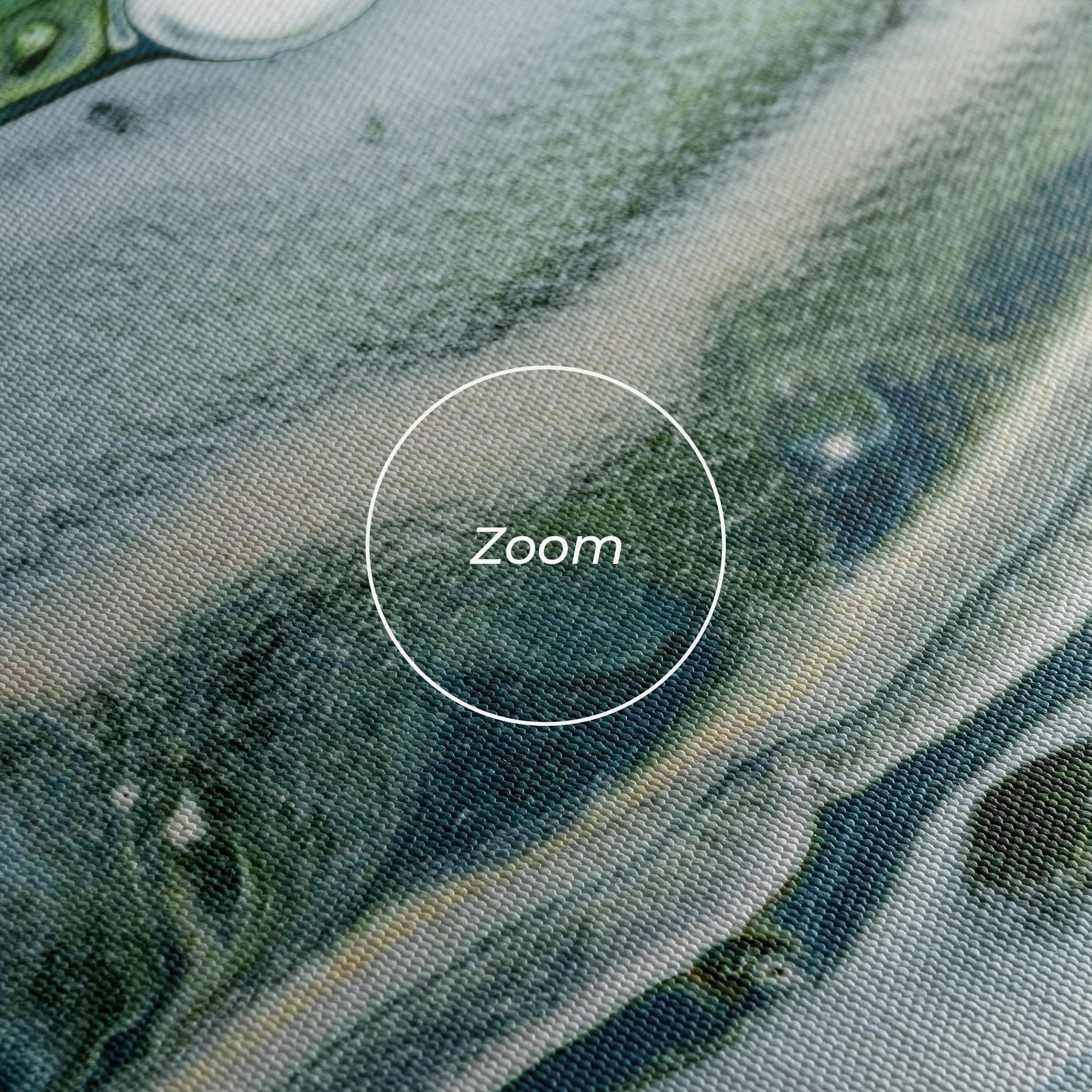 Tablou Canvas Dark Green Liquid mockup 3