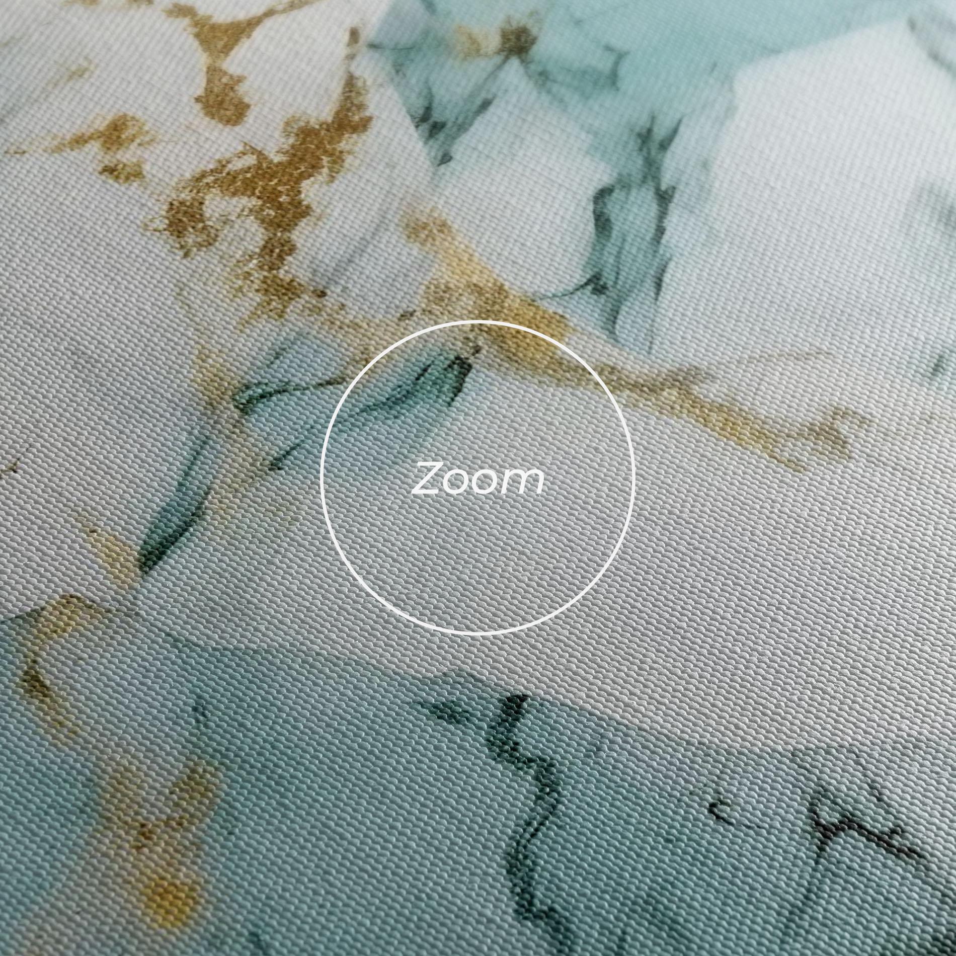 Tablou Canvas Light Green Gold Line mockup 3