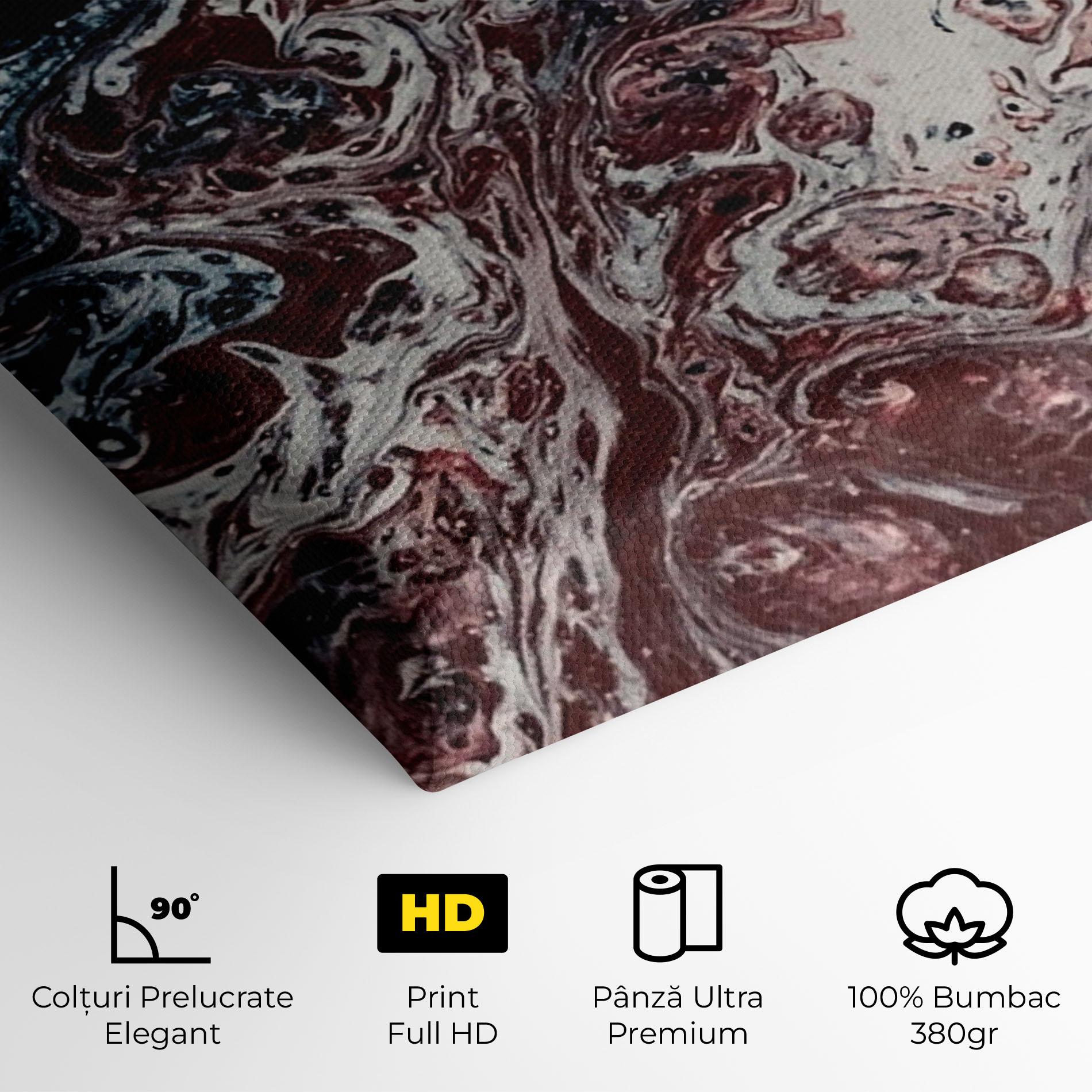 Tablou Canvas Abstract Dark Red mockup 4
