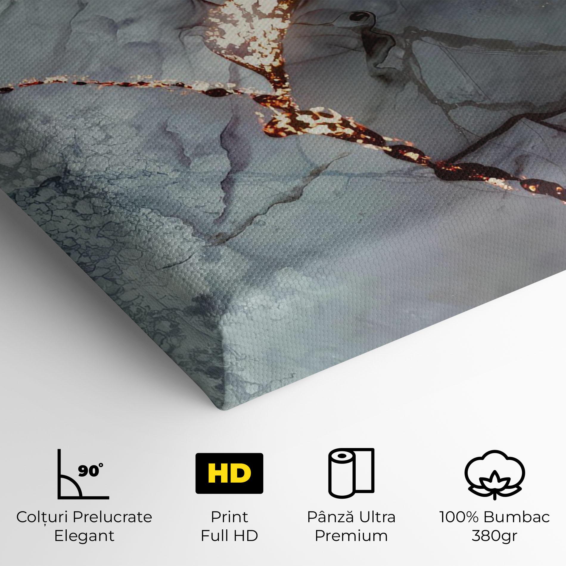 Tablou Canvas Abstract Gold Path mockup 4