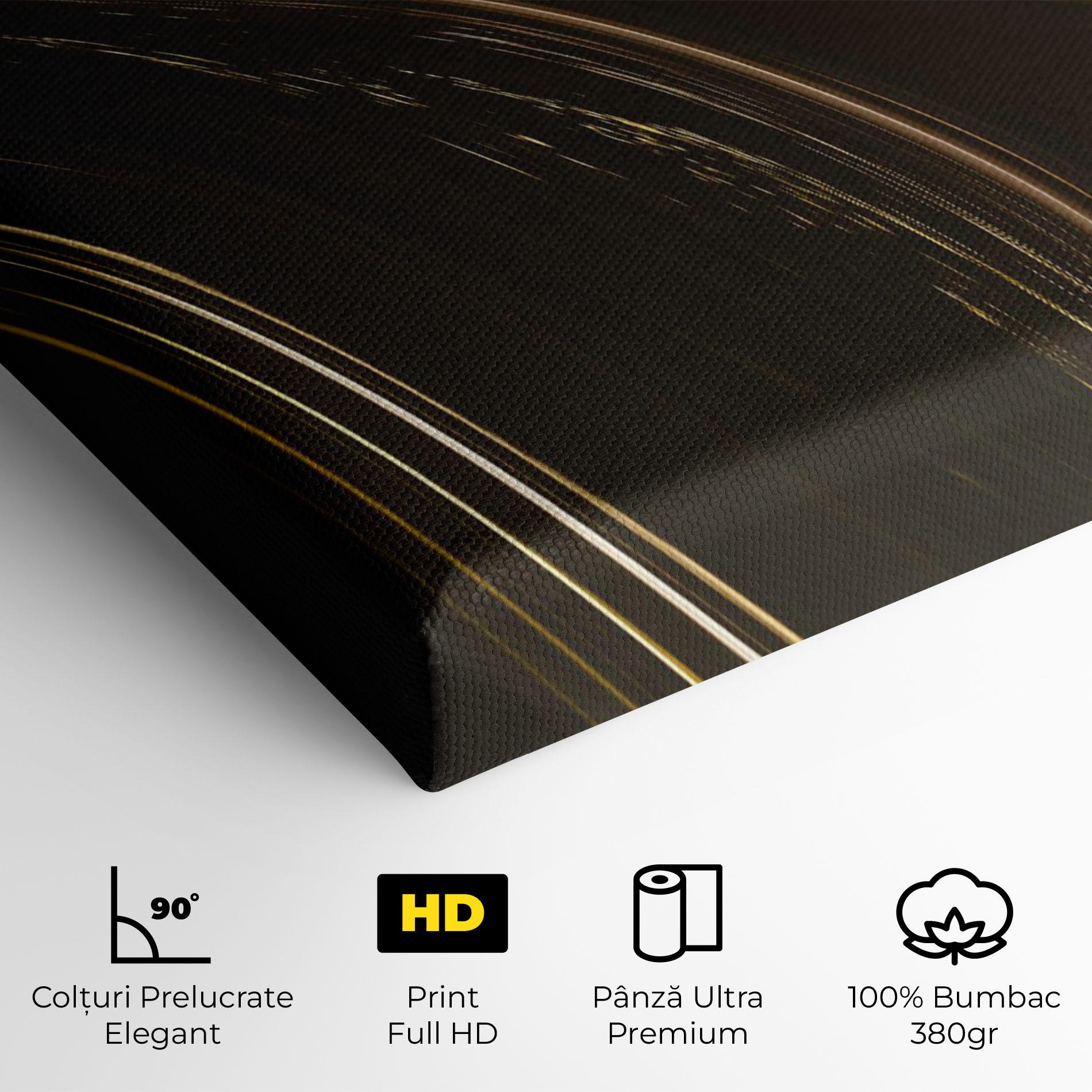 Tablou Canvas Black Gold Marble mockup 4