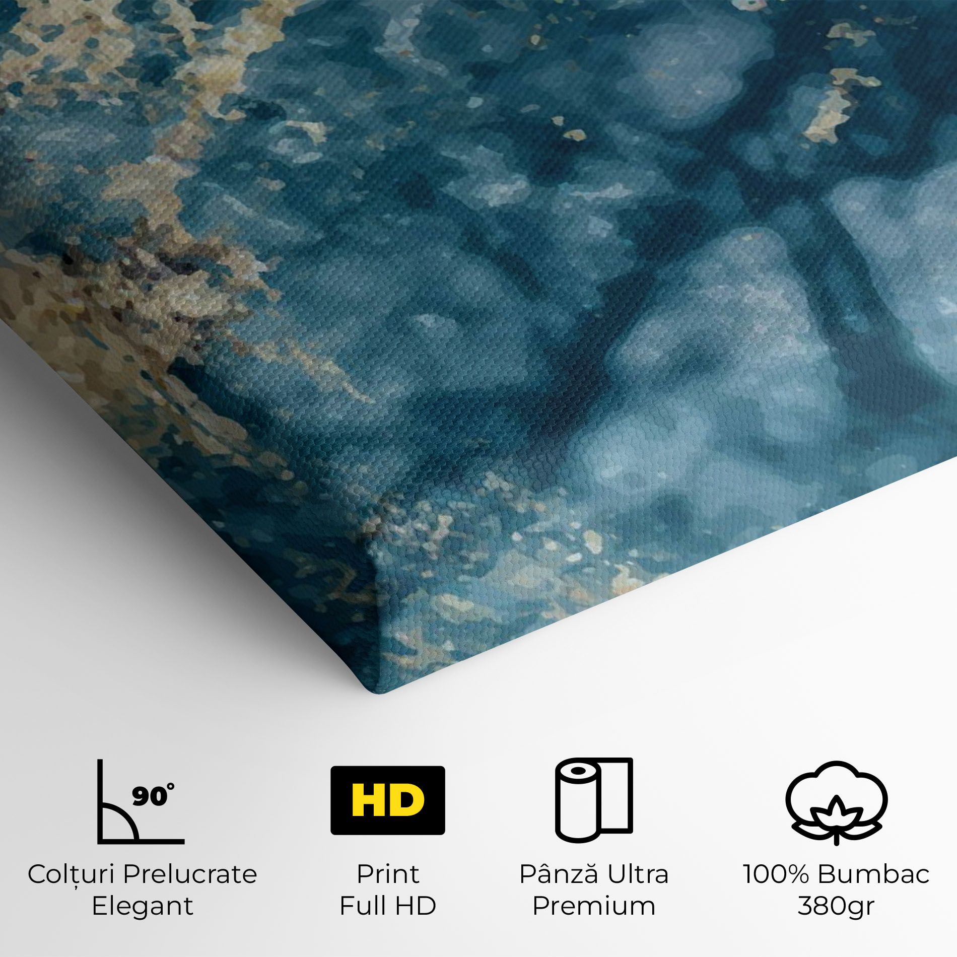 Blue Water Marble mockup 4