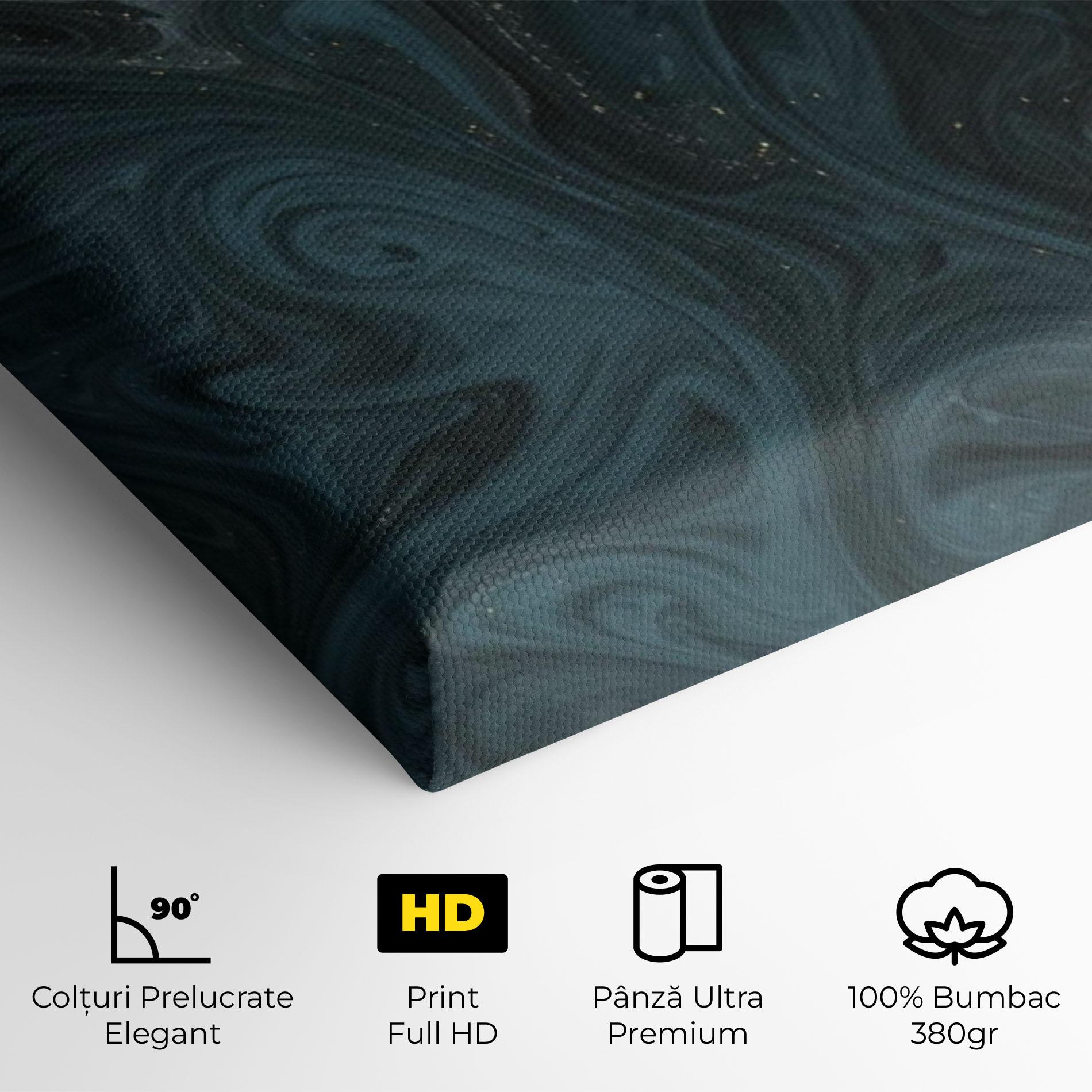 Tablou Canvas Dark Blue Marble mockup 4
