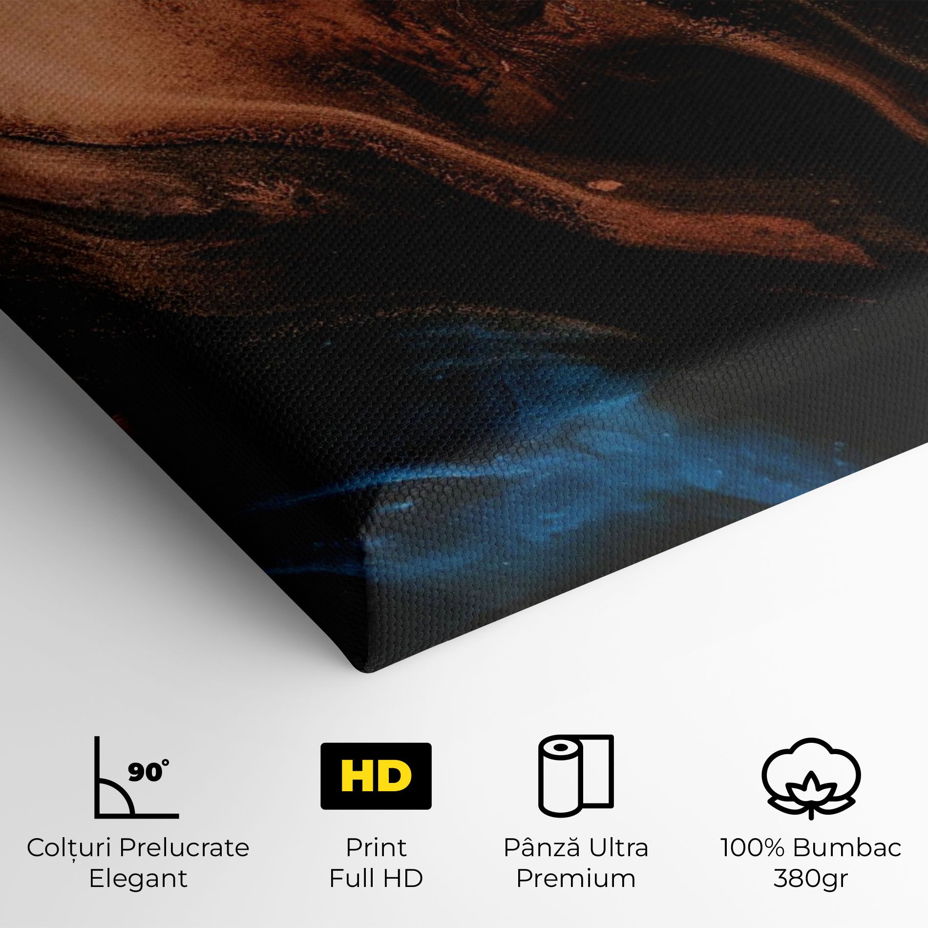 Dark Flame Abstract mockup 4