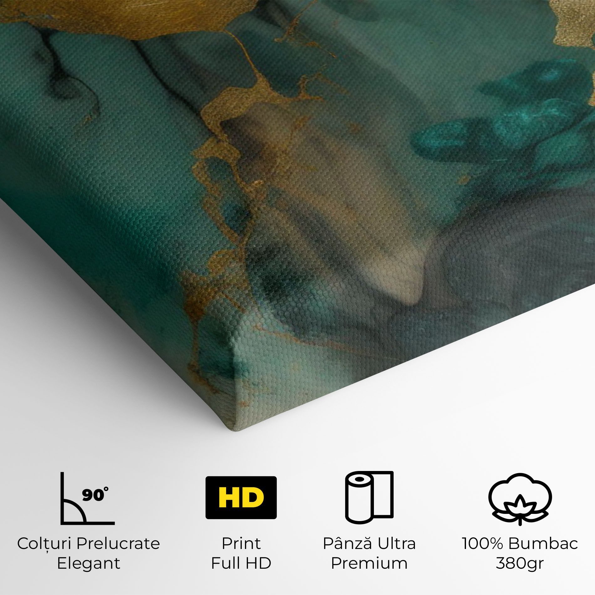 Dark Green Golden Marble mockup 4